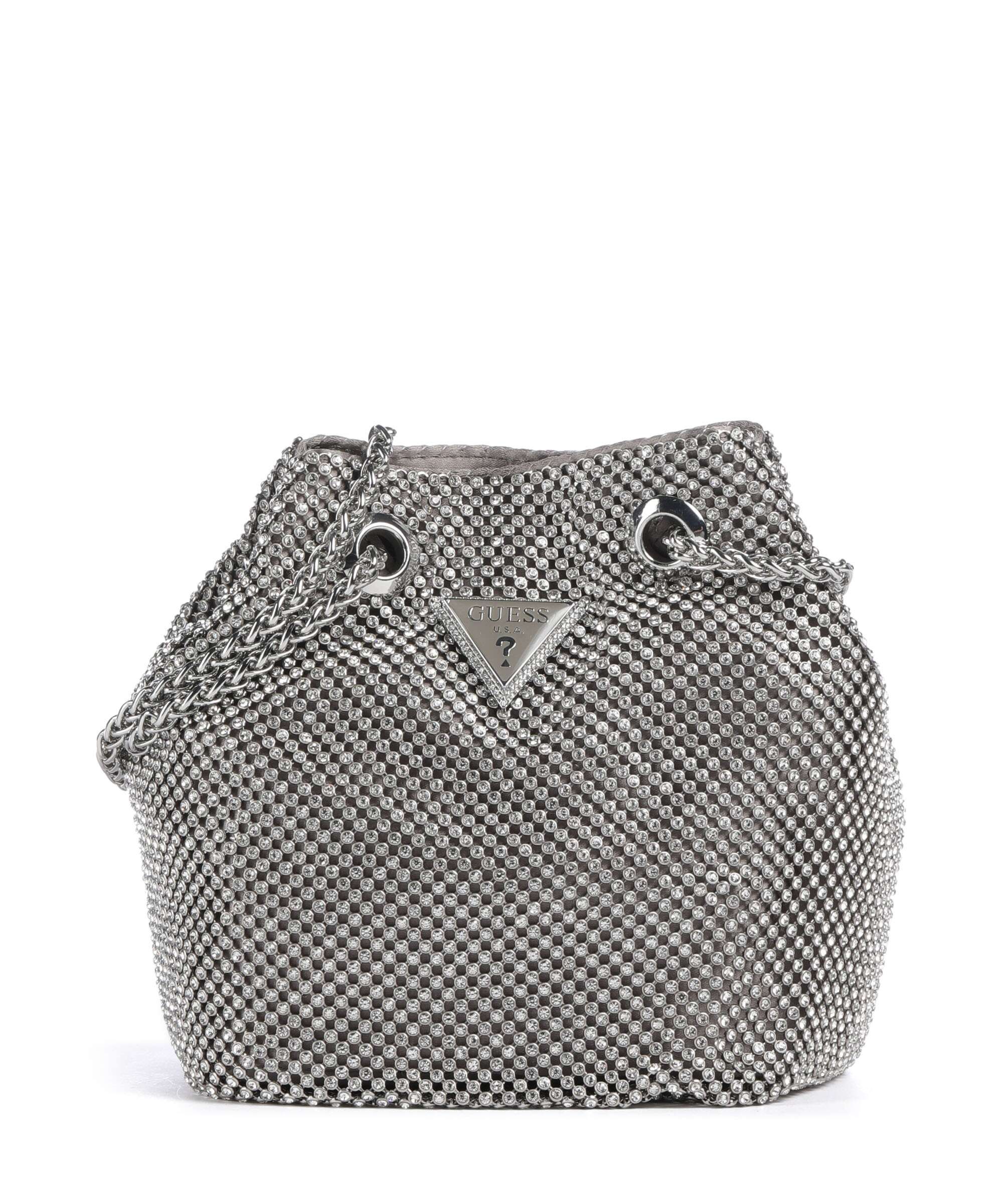 Guess Zalina Shoulder bag aluminum silver - HWRY9350750-SIL – WARDOW