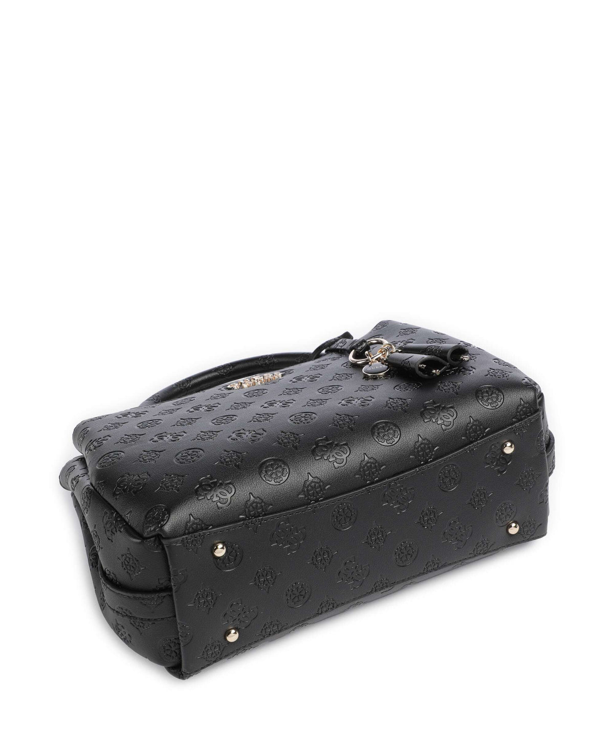 Guess Phoebe Peony Debossed Handbag black logo