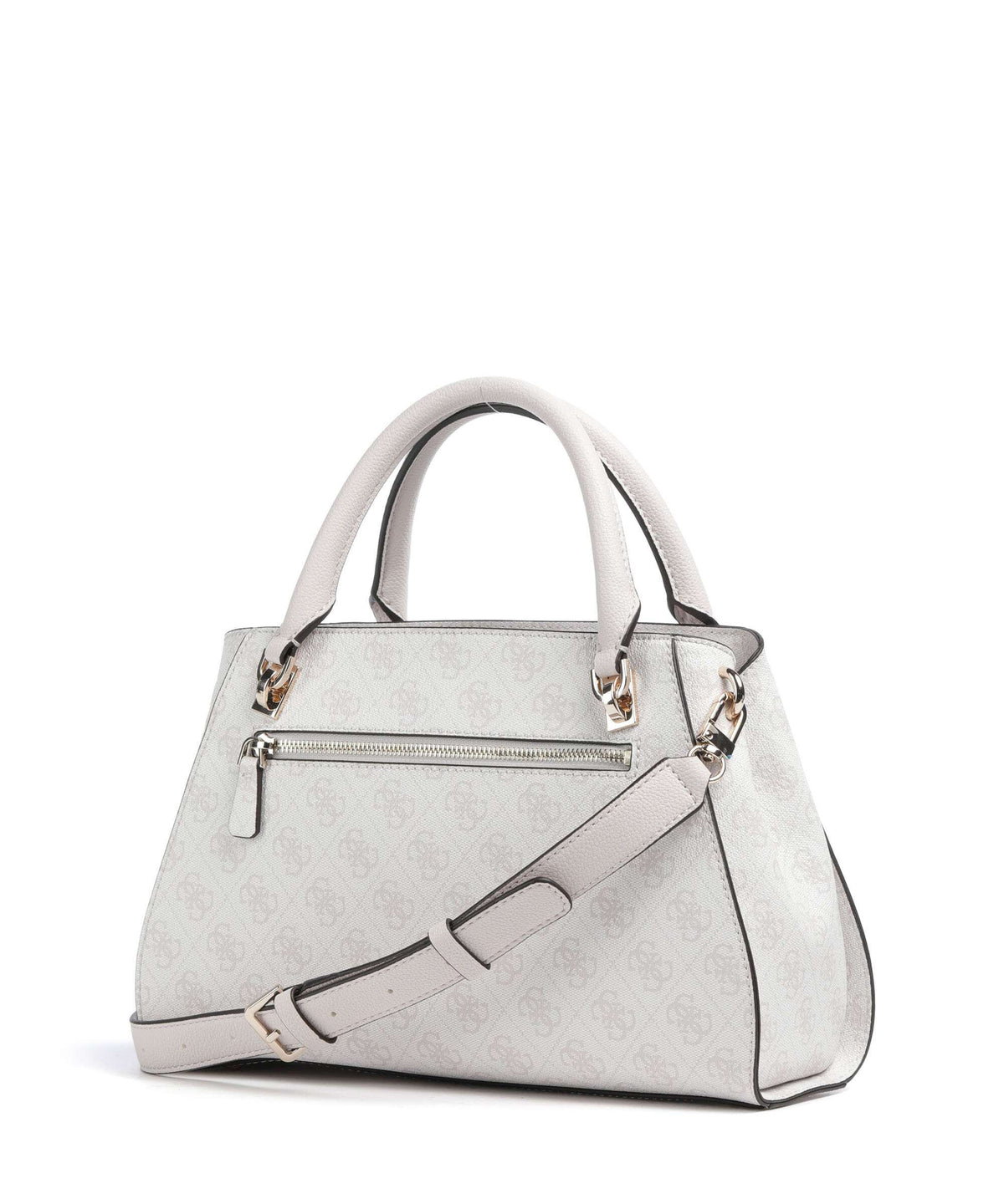 Guess Noelle 4G Logo Handbag white logo