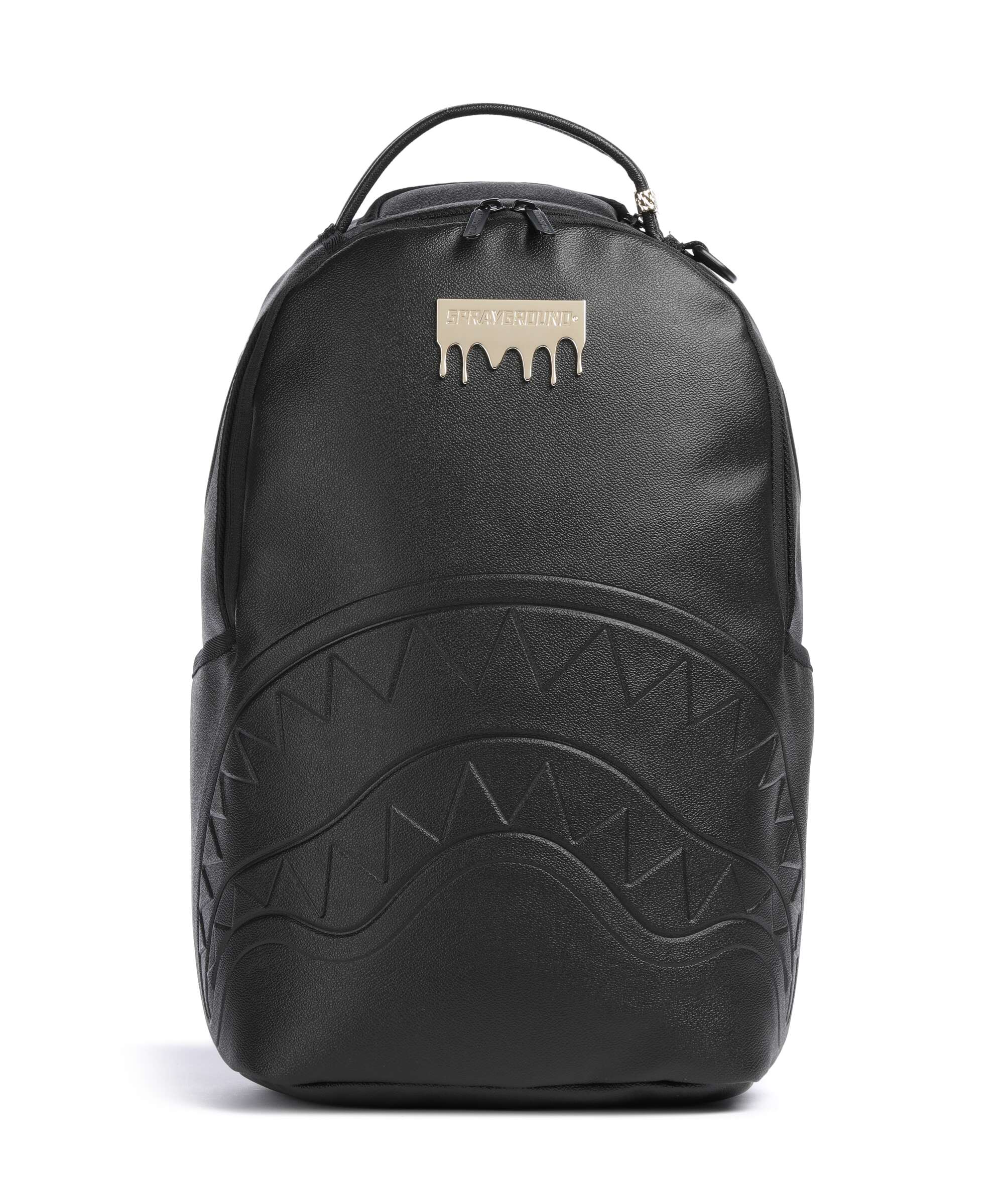 aura sprayground リュック・バックパック Sprayground Gold Brick Luxe Backpack 13″ soft synthetic black