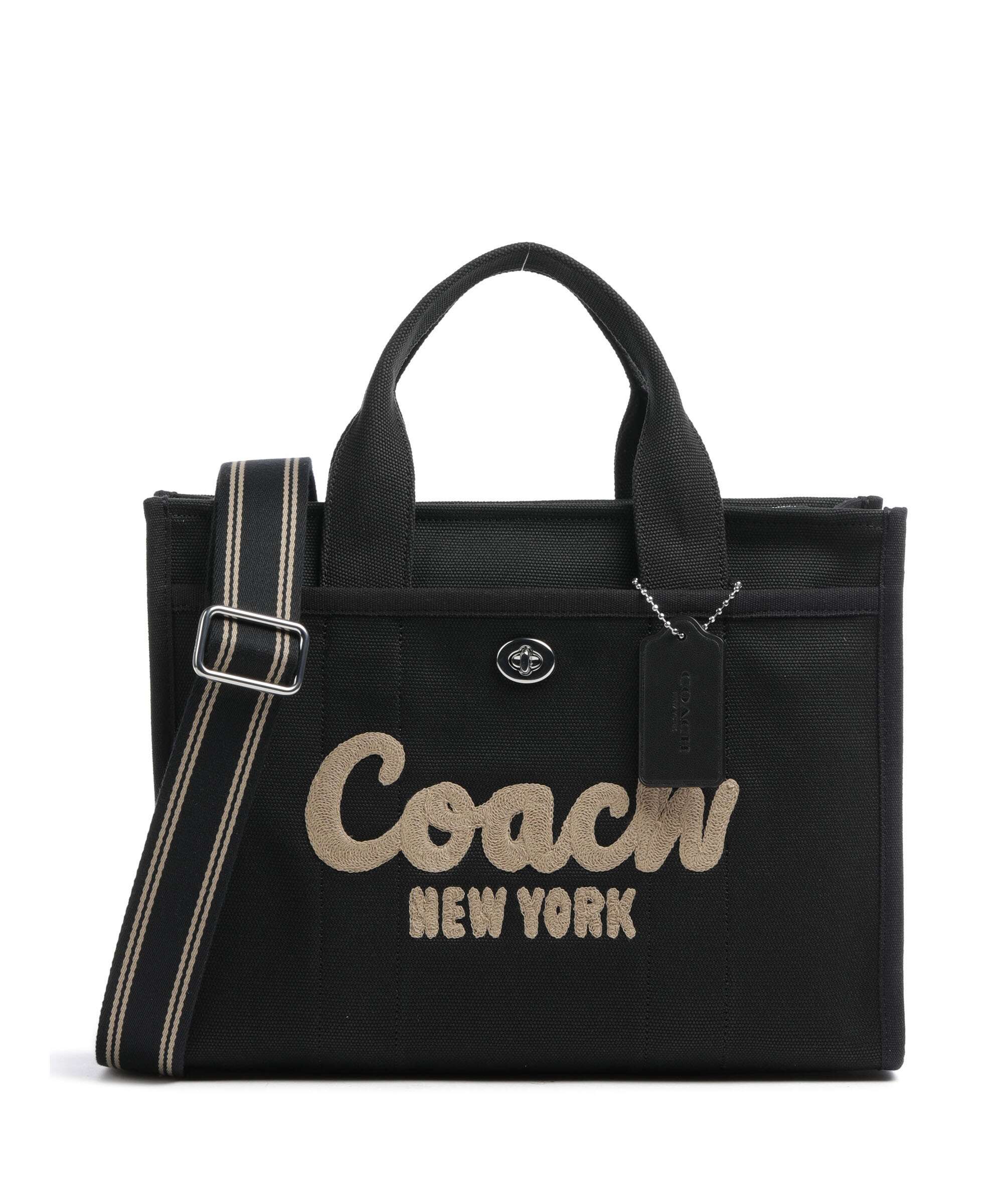 Coach Cargo Handbag canvas black - CP158-LHBLK – WARDOW