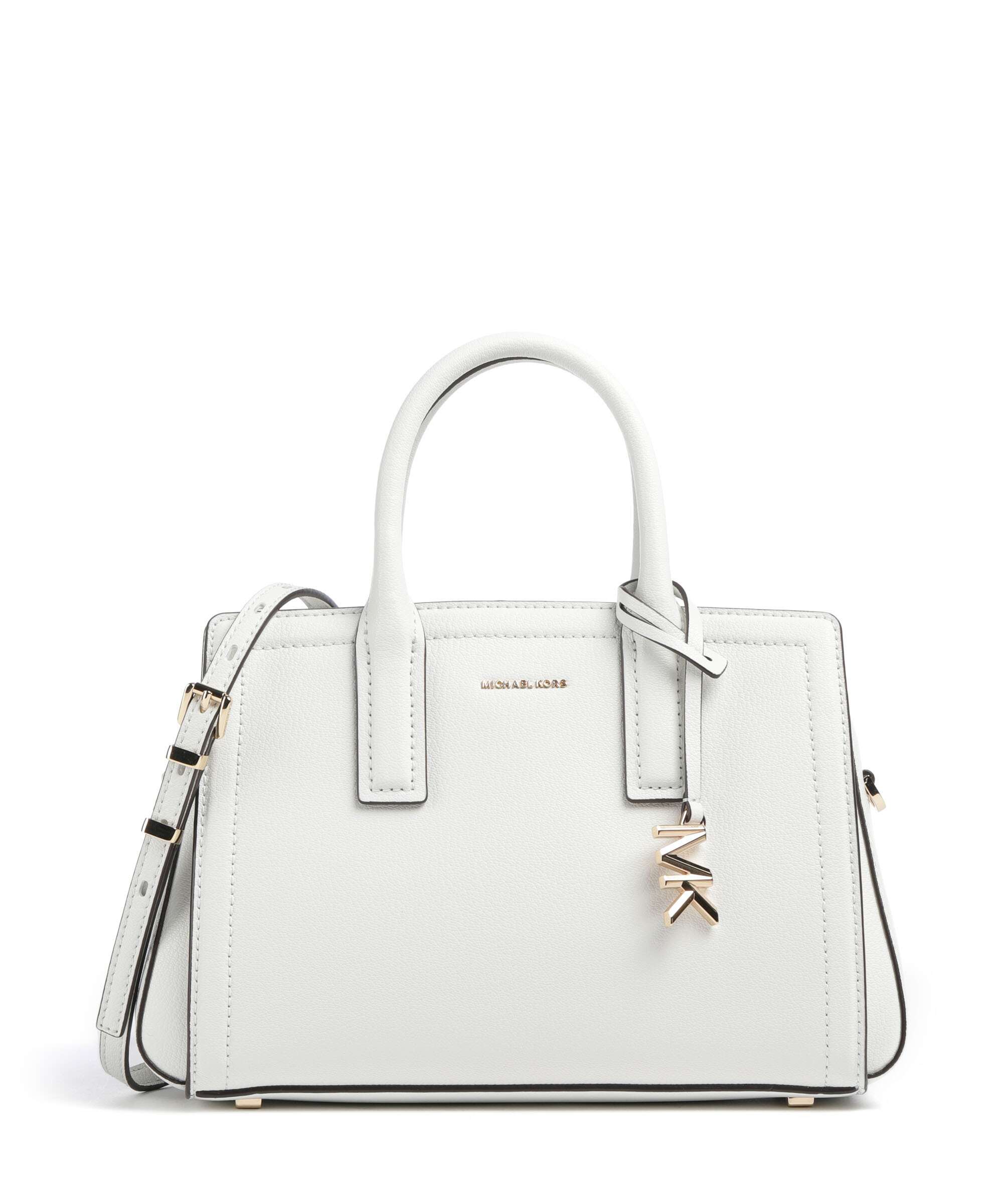 Michael Kors Laila Small Handbag grained cow leather optic white