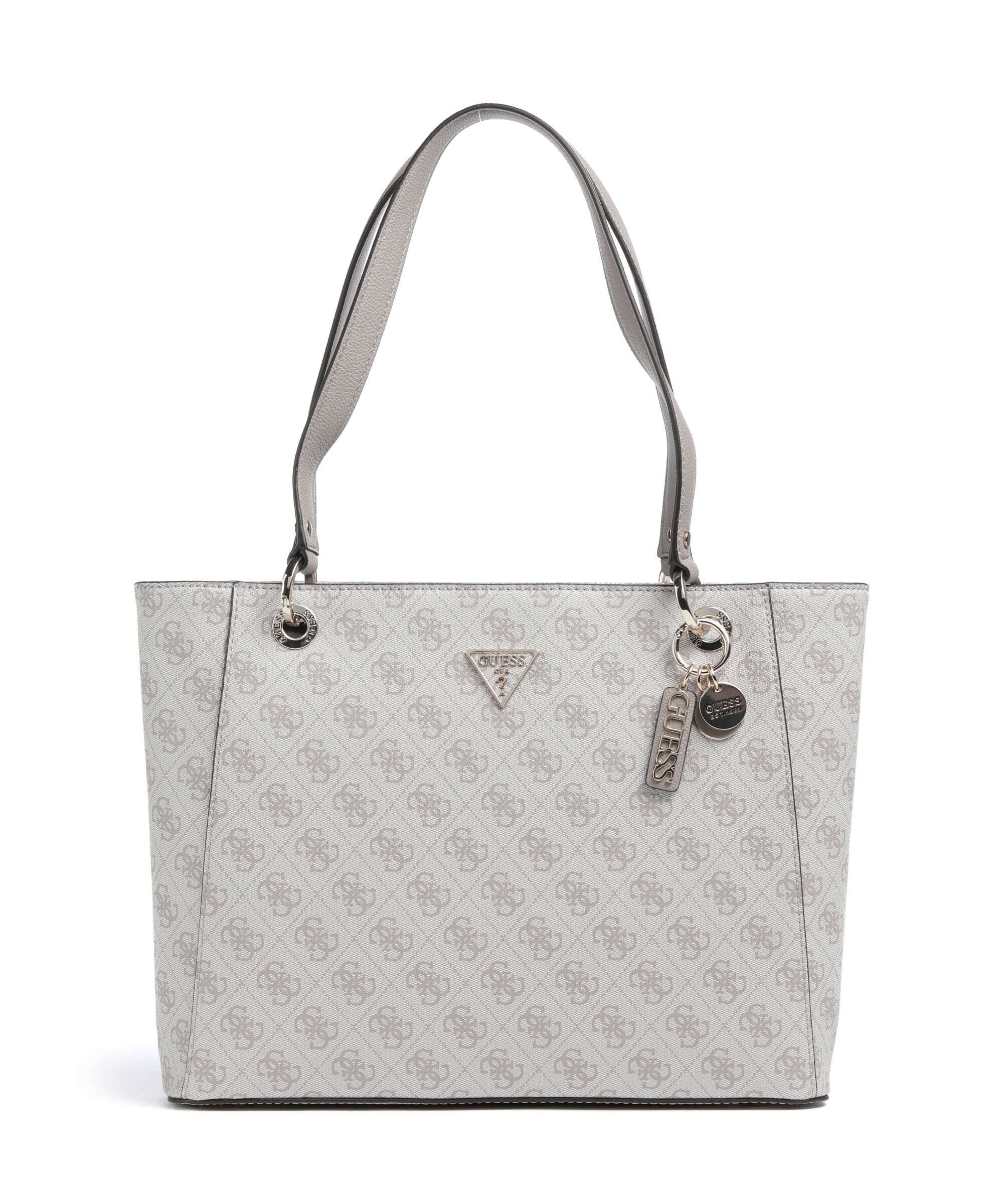 Guess Noelle Tote bag imitation leather dark taupe logo