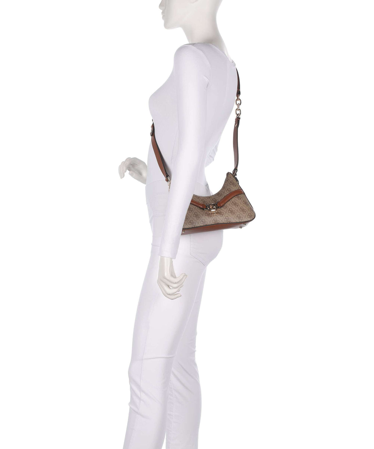 Guess Dea Crossbody bag latte logo