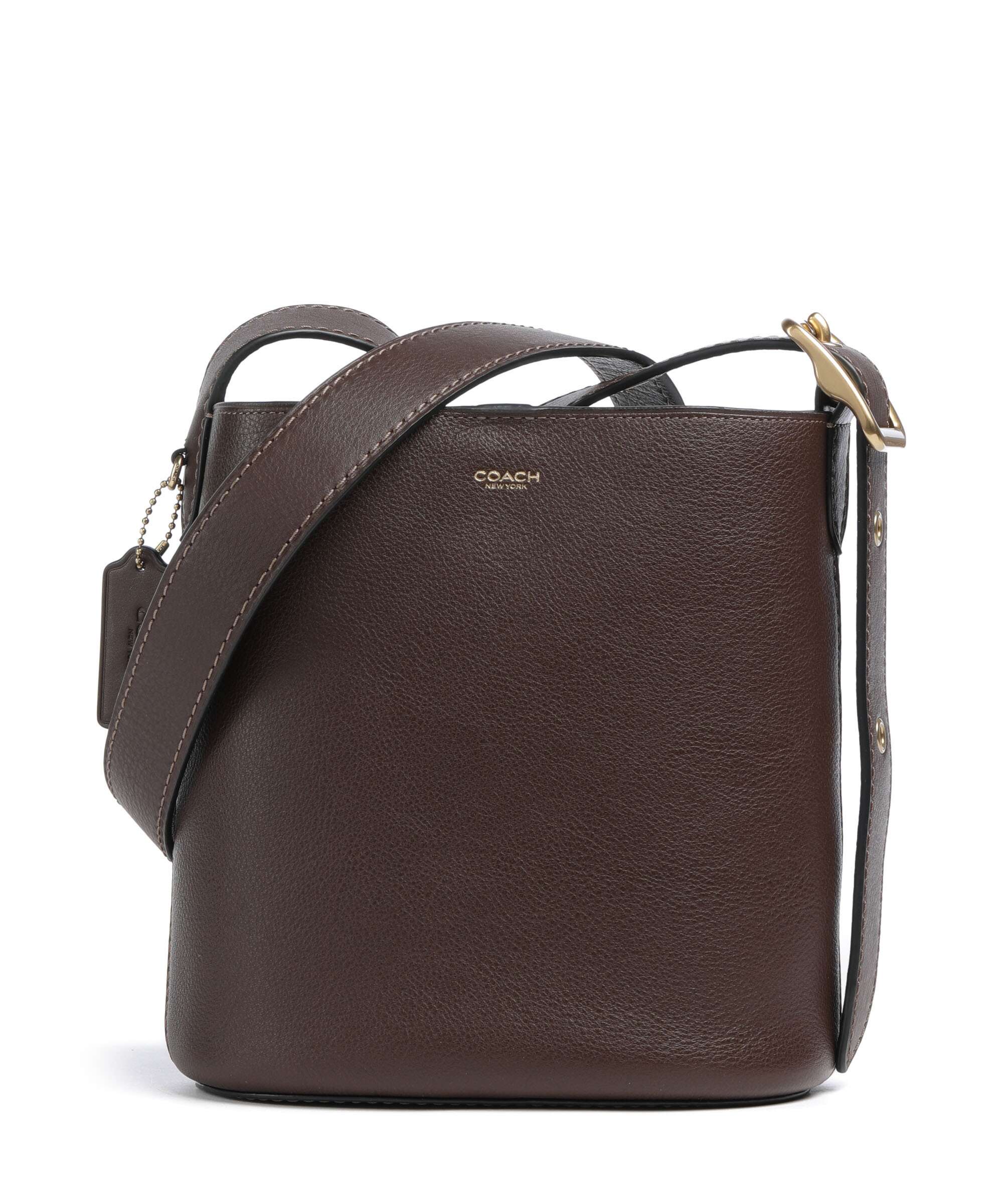 Coach Bleecker 21 Bucket bag fine grain cow leather maple