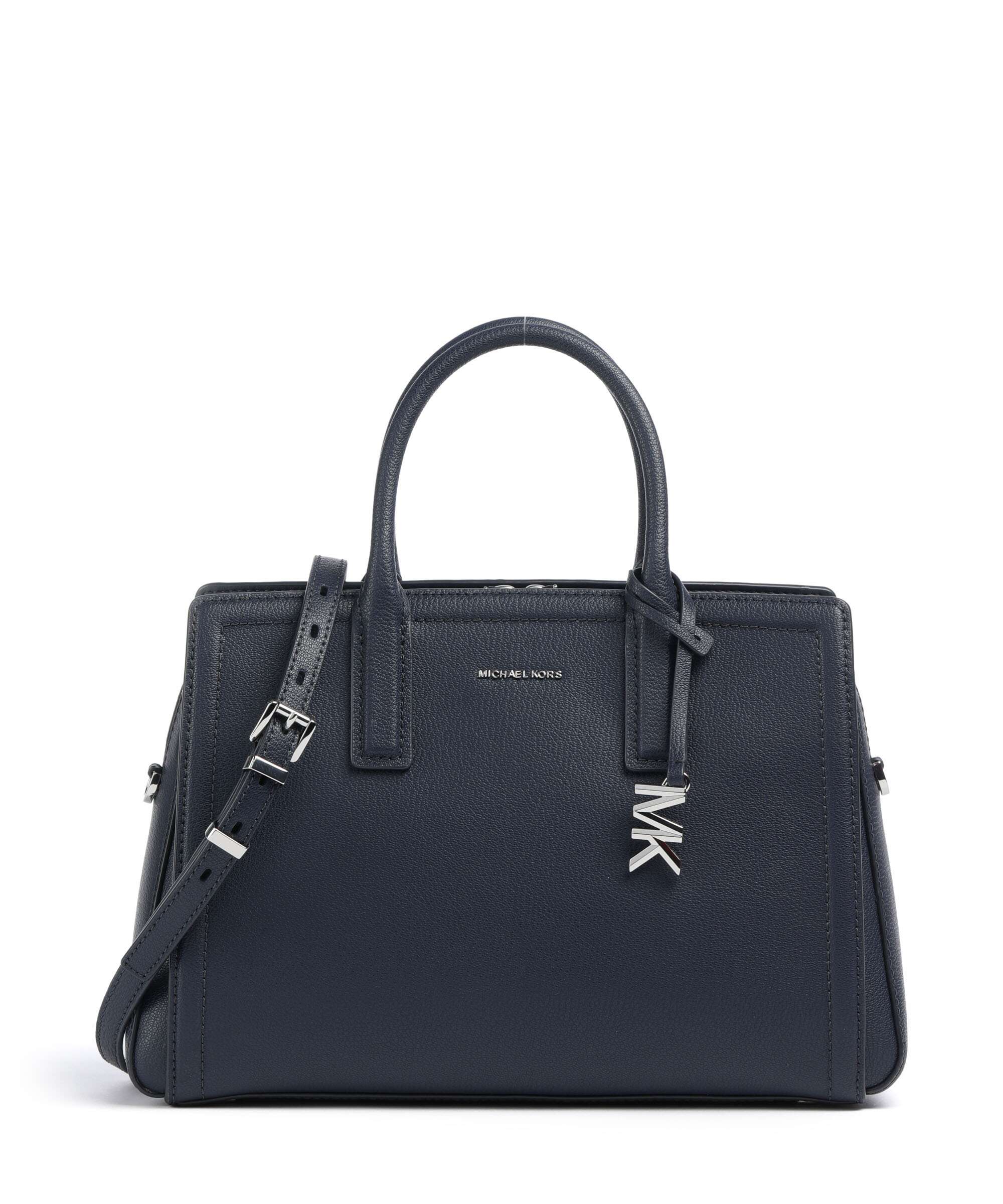 イワサキコーチ Michael Kors Laila Medium Handbag grained cow leather dress blues
