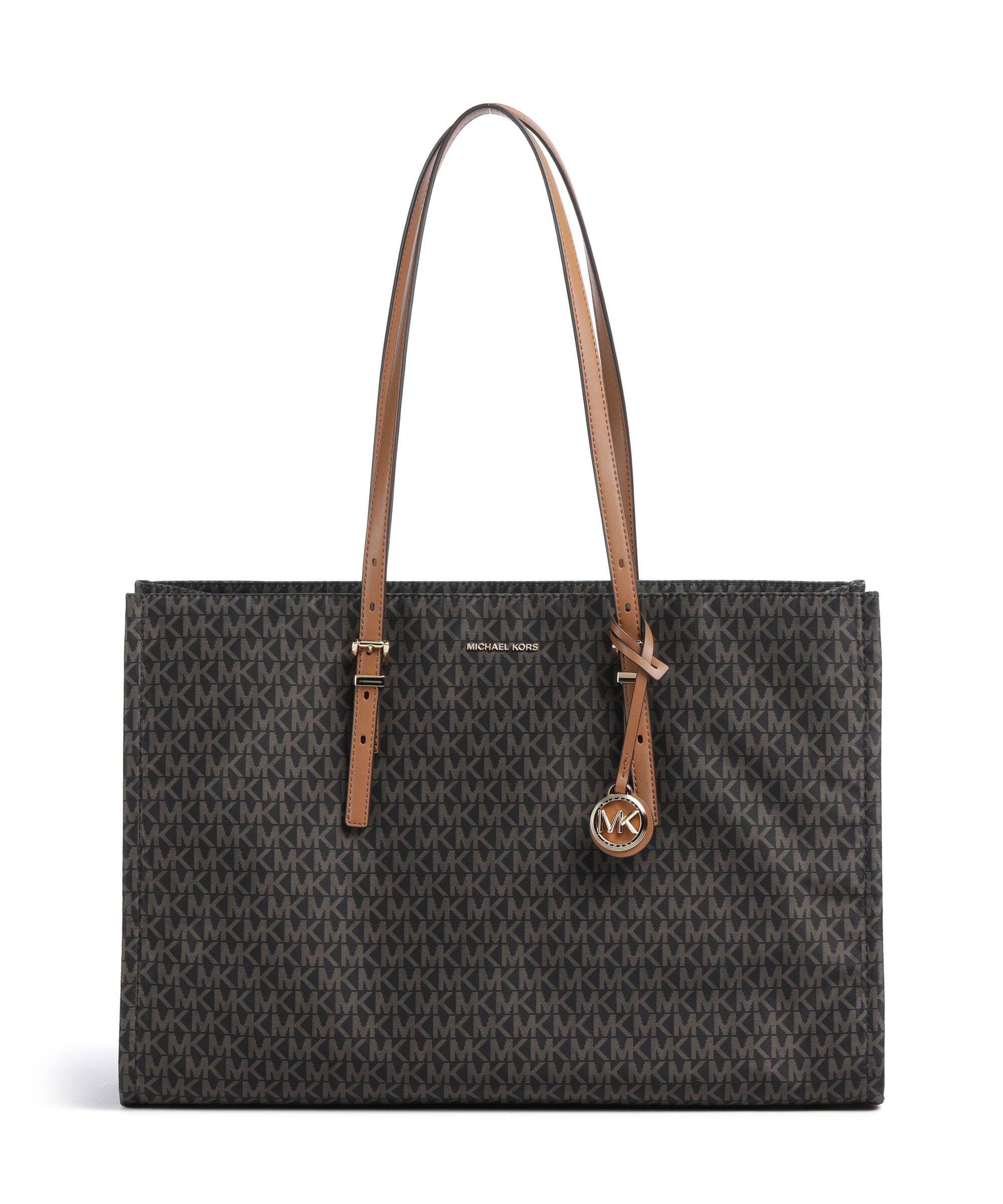 Michael Kors Zadie Large Tote bag 15″ polyester brown/acorn