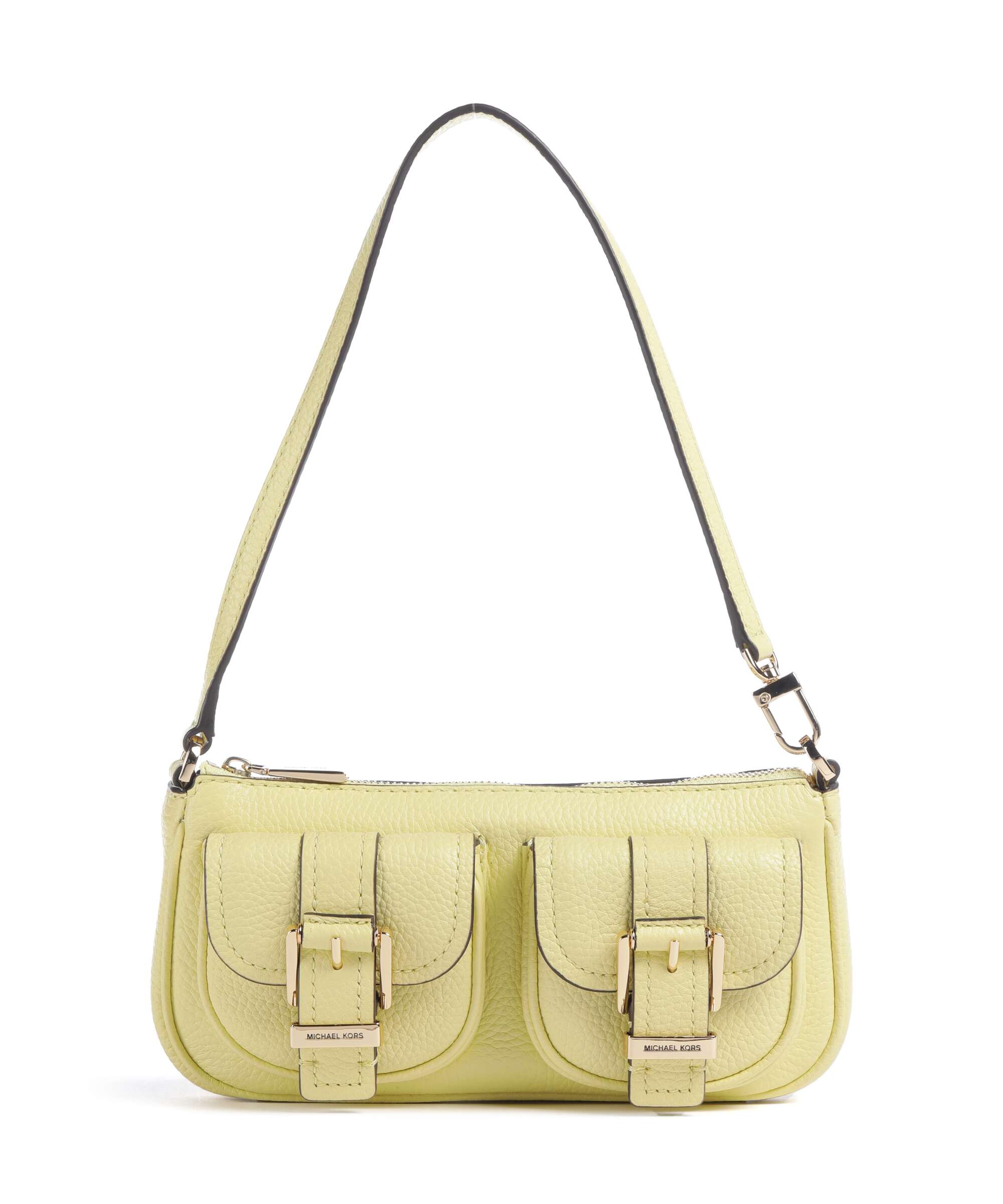 Michael Kors Zoe Small Shoulder bag grained cow leather lemon