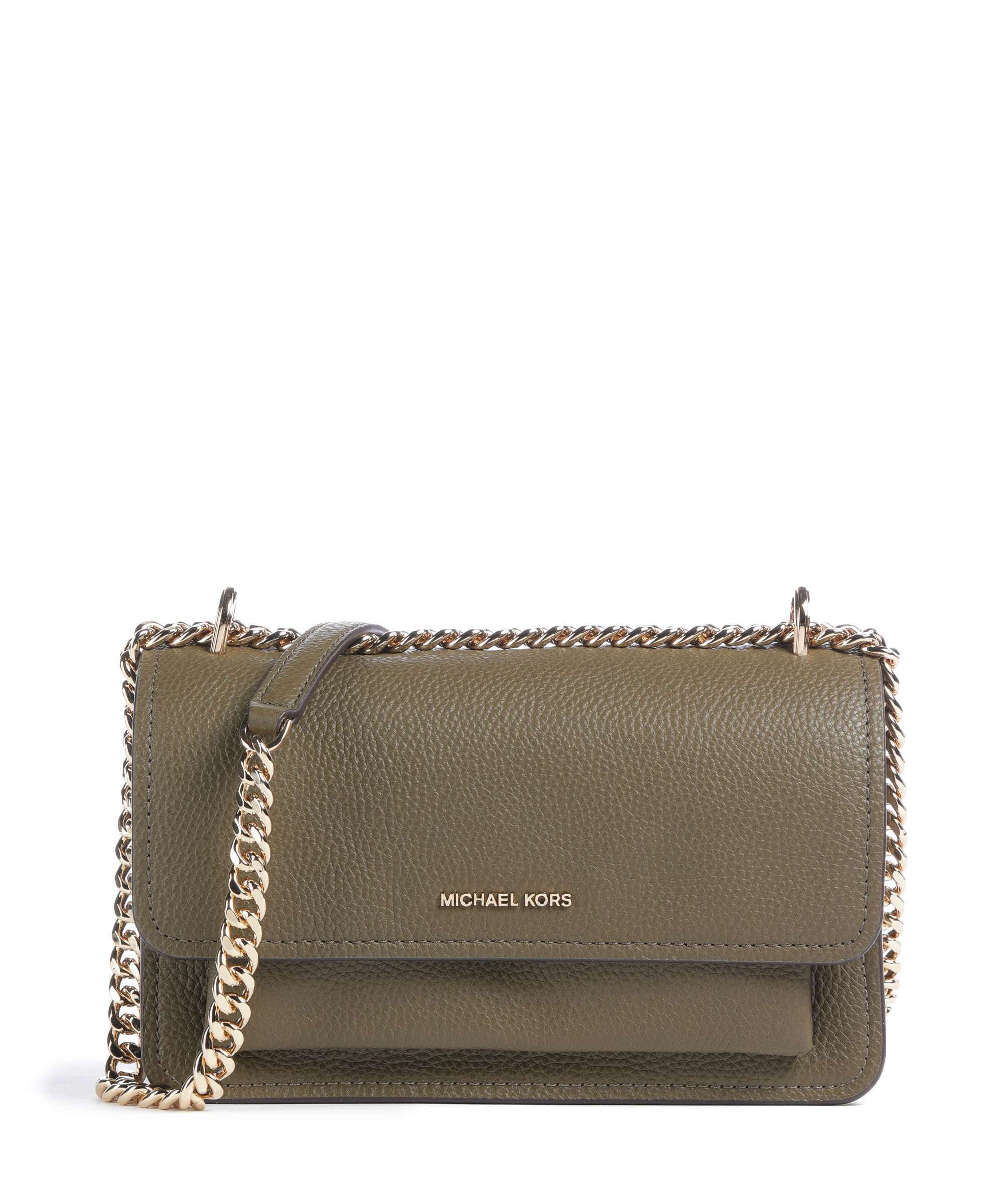 Michael Kors Claire Large Shoulder bag grained cow leather loden