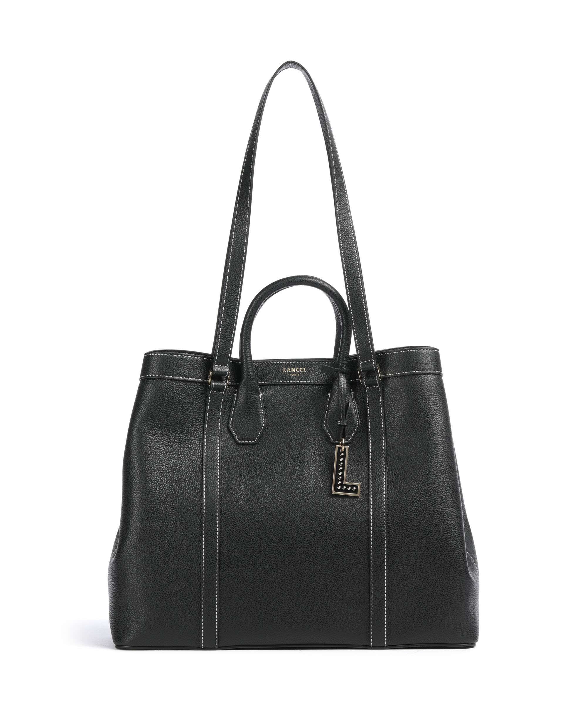 Lancel Belleville Tote bag grained cow leather black - A13738-10