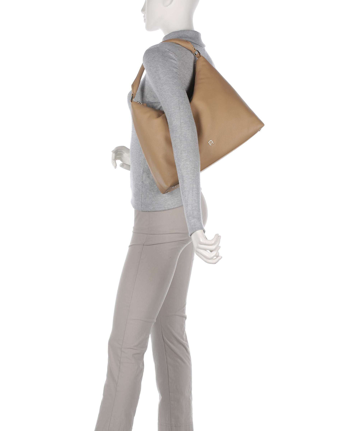 Aigner Zita M Hobo bag trench beige