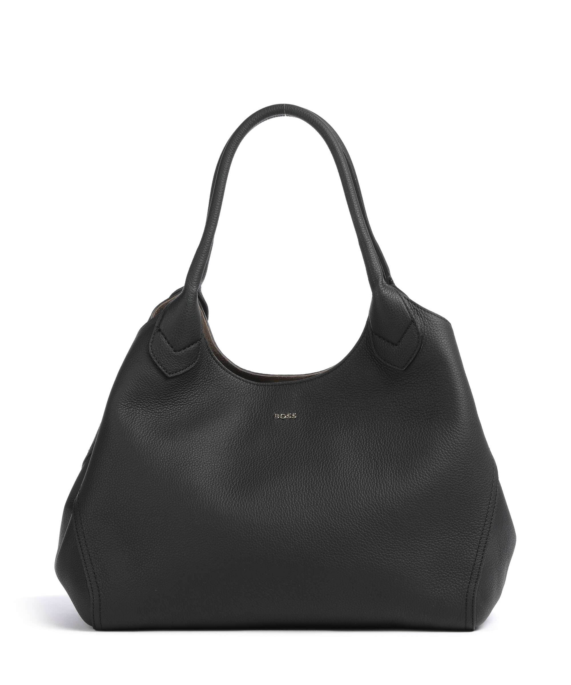 BOSS Lenah Tote bag grained cow leather black - 50547732-001 – WARDOW