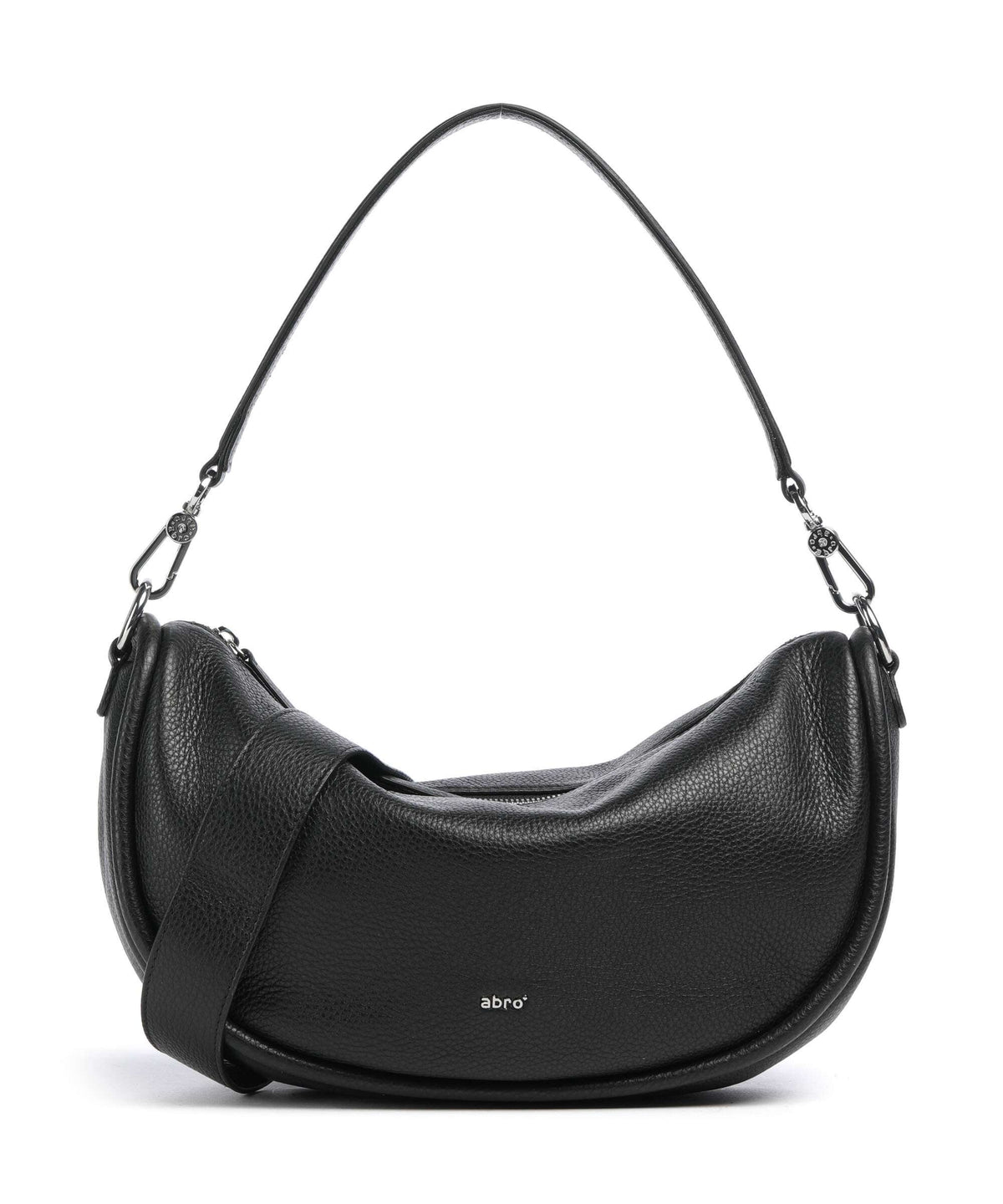 Abro Dalia Willow Hobo bag black/nickel