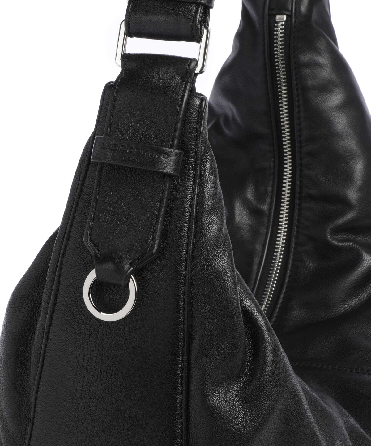 Liebeskind Moon Sheep Natural M Hobo bag black