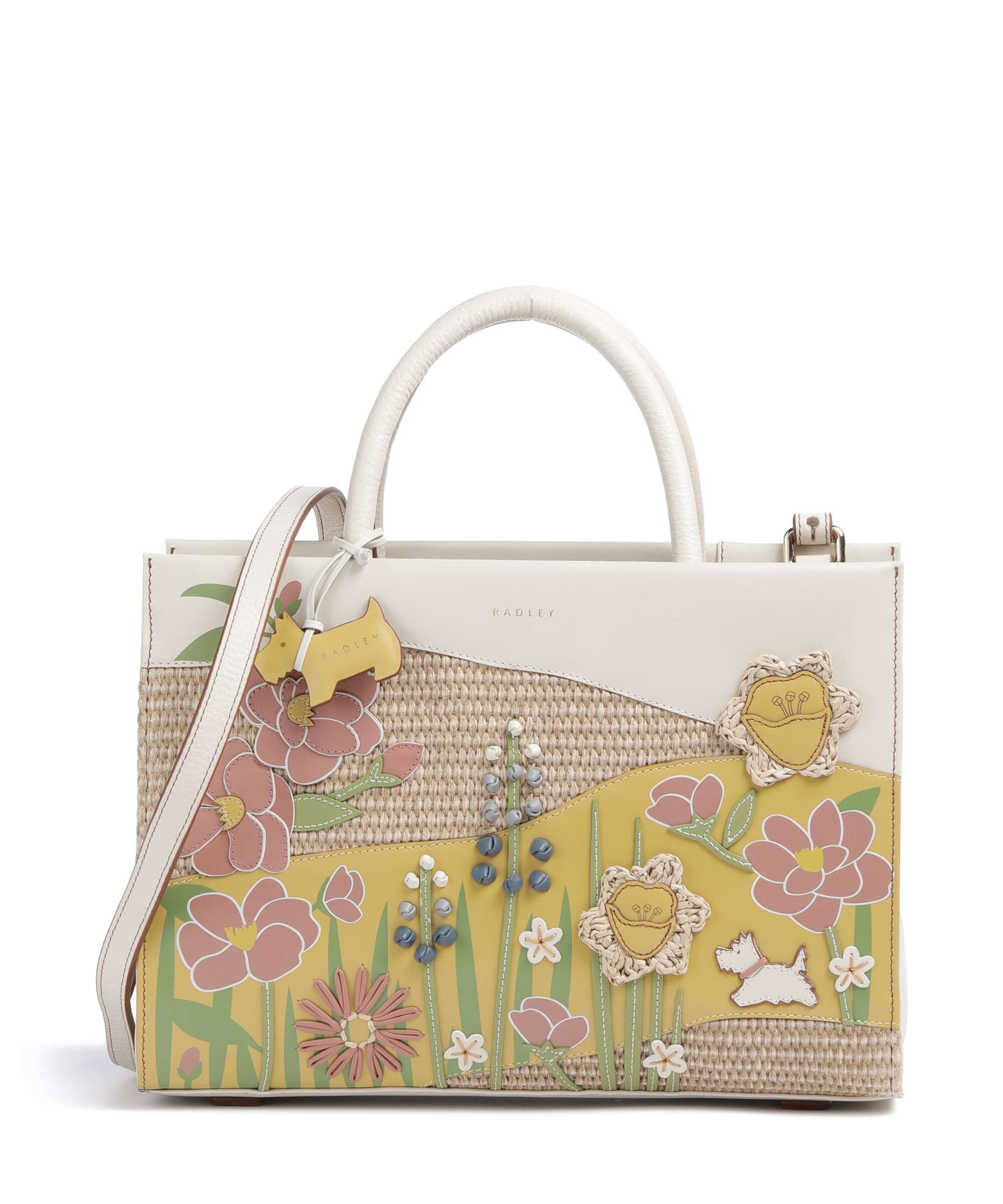 Radley London Spring Blooms Handbag cow leather salt - 113502-SALT