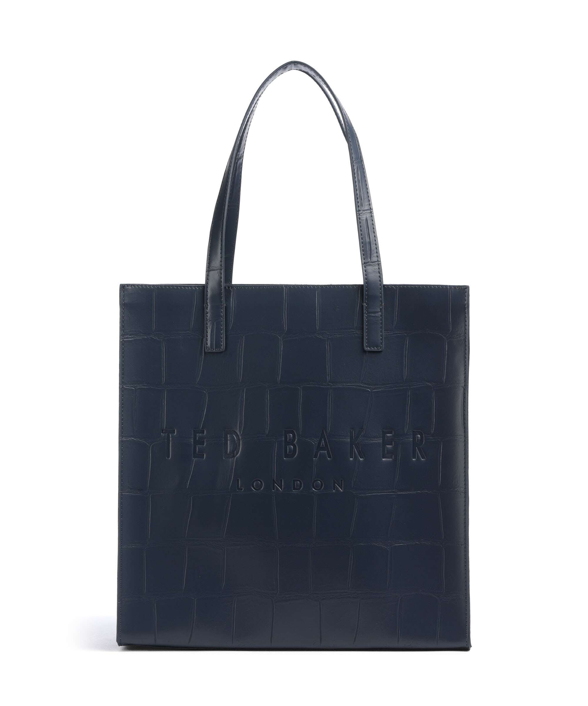 新品☆ TED BAKER サイズ1 紺色 Ted Baker Croccon Tote bag imitation leather navy - 281631-NAVY-TB