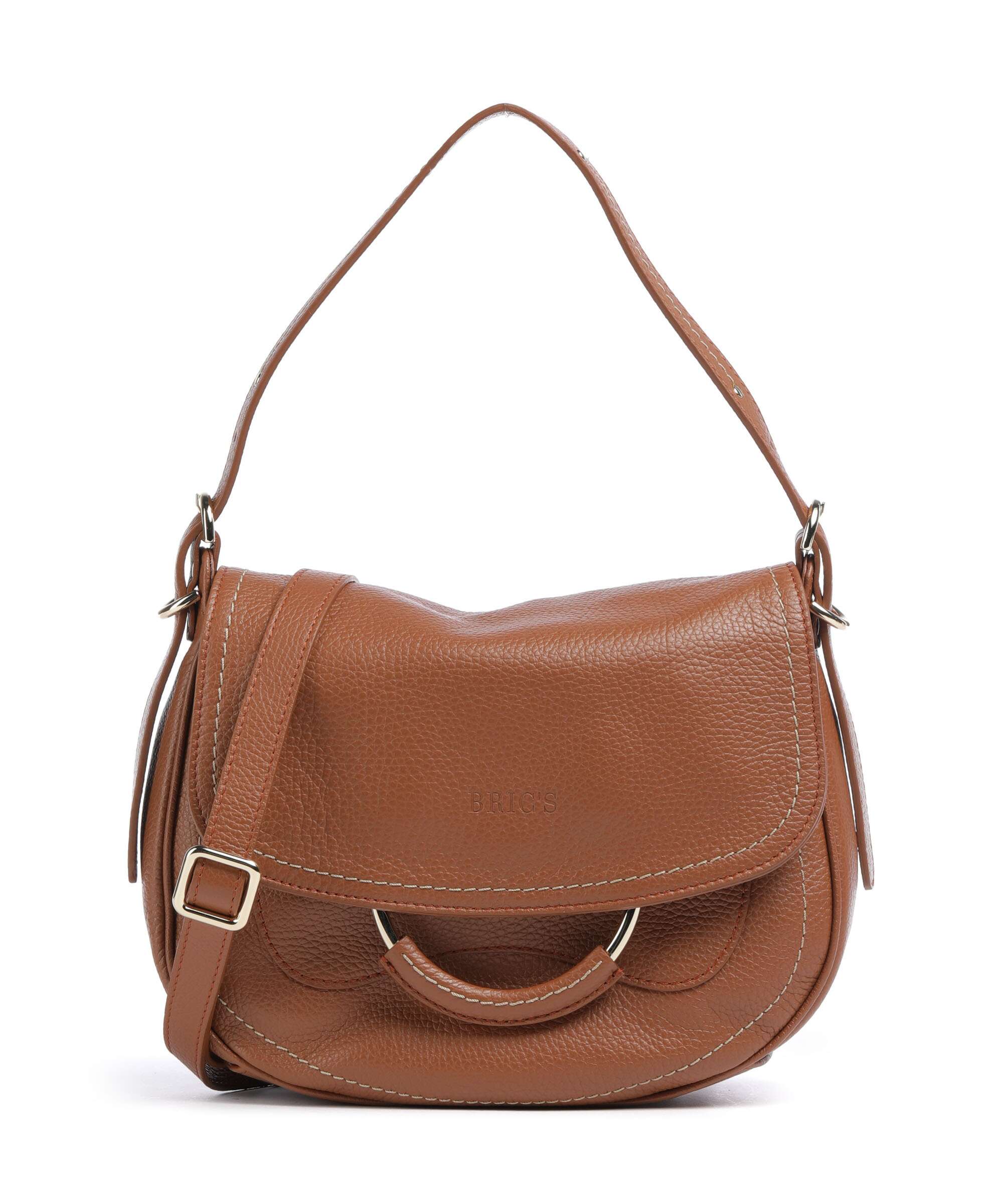 Brics Gondola Stella medium Shoulder bag grained leather leather