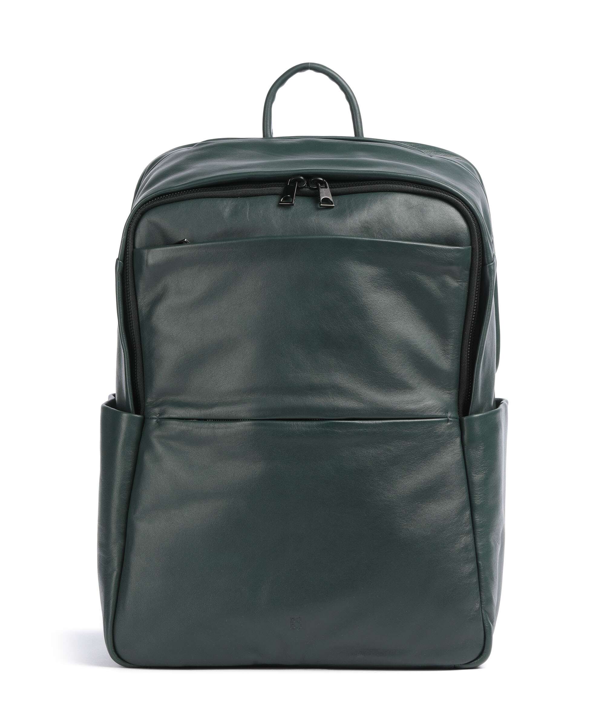 DuDu Bags Sydney Laptop backpack 15″ grained calfskin mangrove