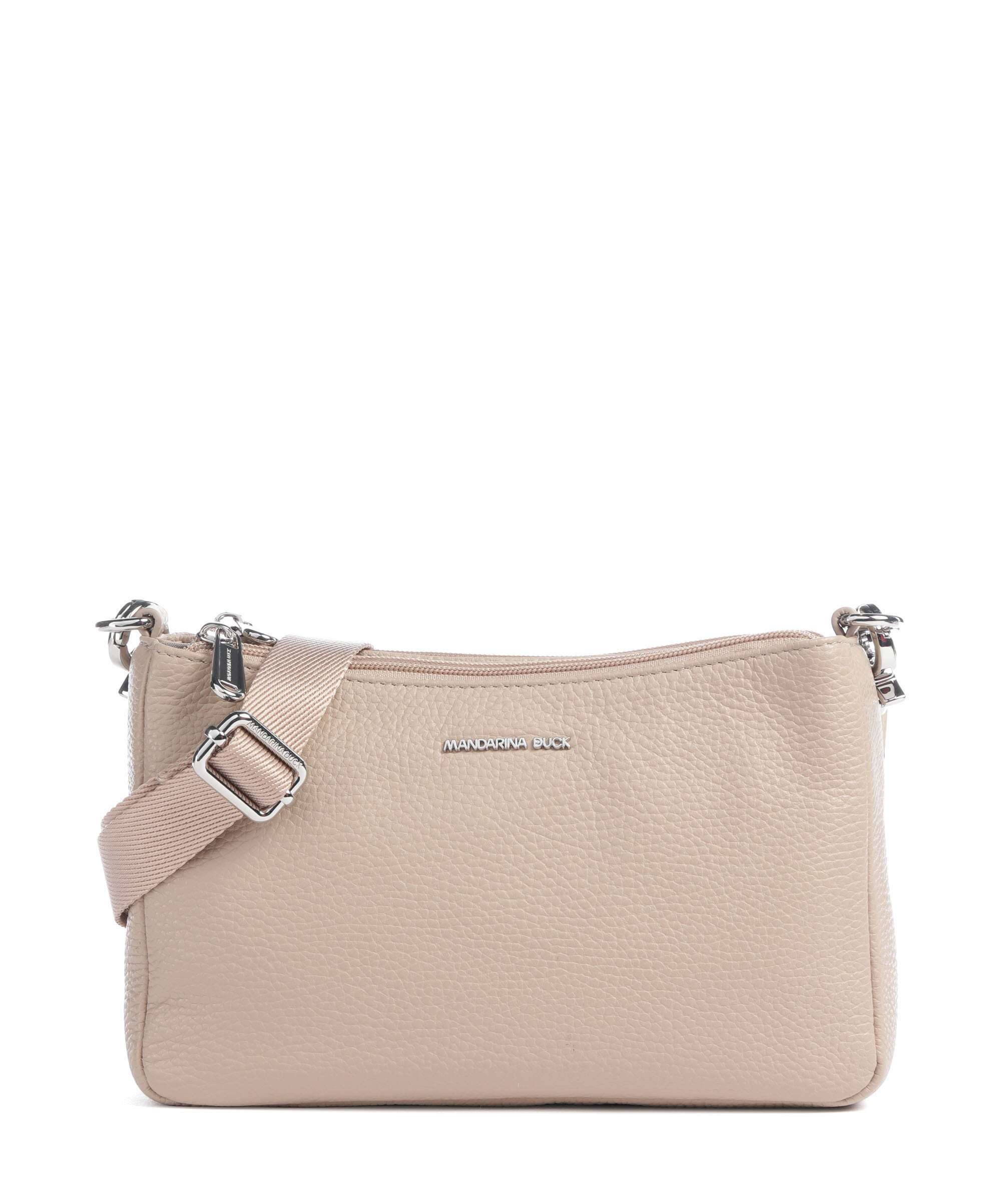 Mandarina Duck Mellow Leather Crossbody bag grained calfskin warm