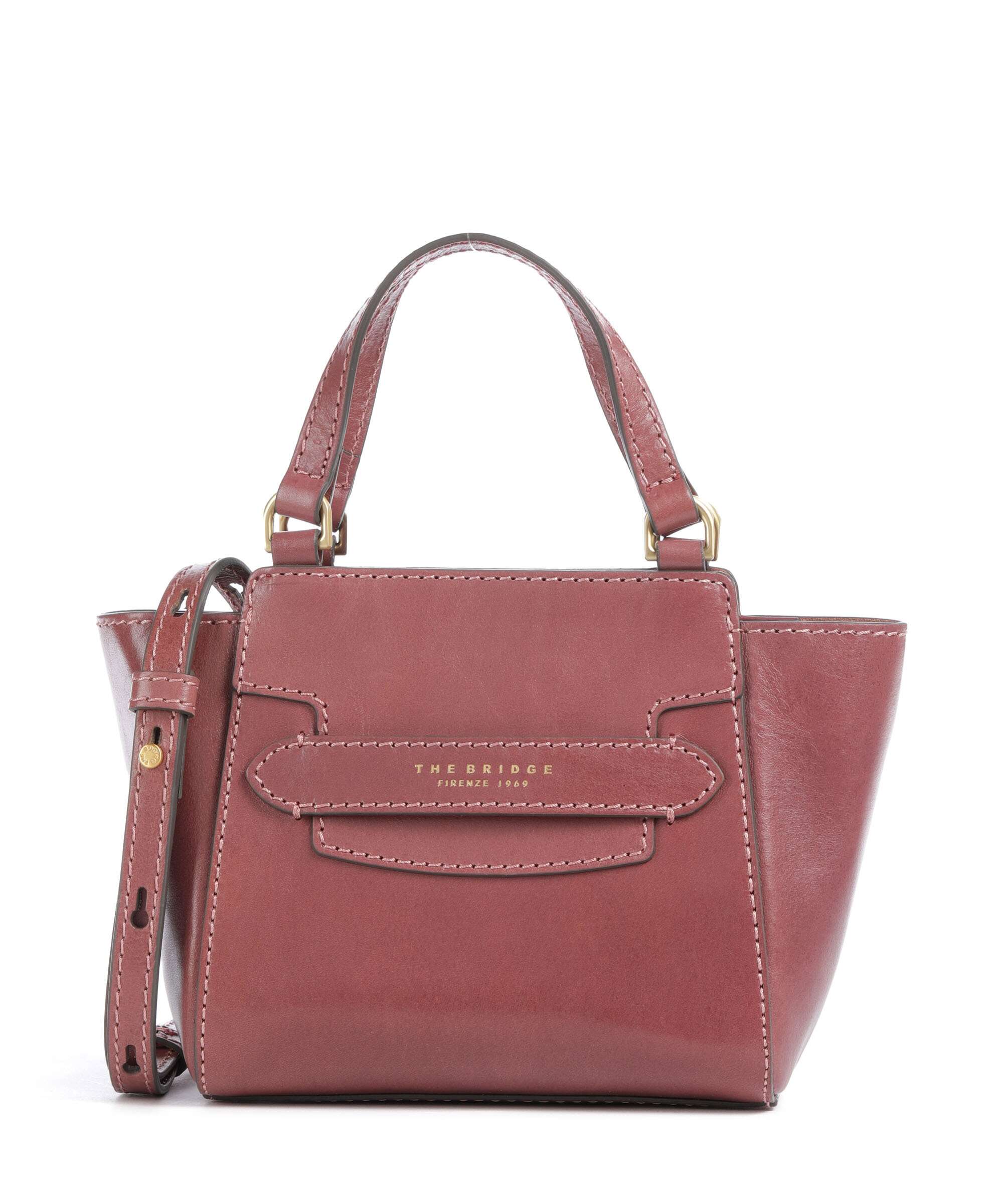 The Bridge Lucrezia Handbag fine grain cow leather orchidea