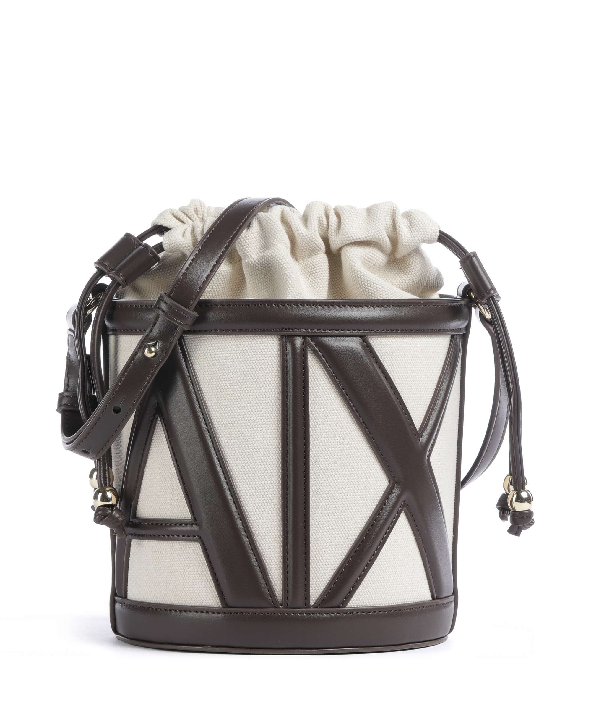 ルイボス☆廃版入手困難・エンポリオ・アルマーニ　リミックス　フォーハー Armani Exchange Marisol Bucket bag canvas natural/dusk shade