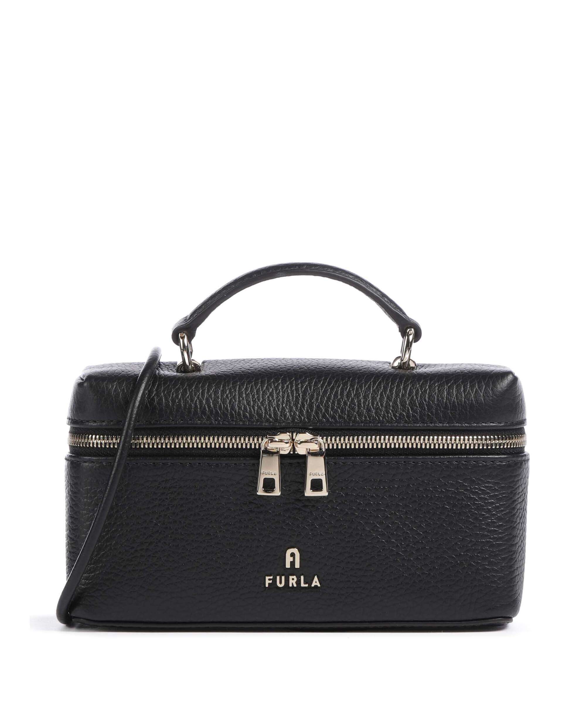 Furla Camelia Micro Crossbody bag grained leather nero - WE00625