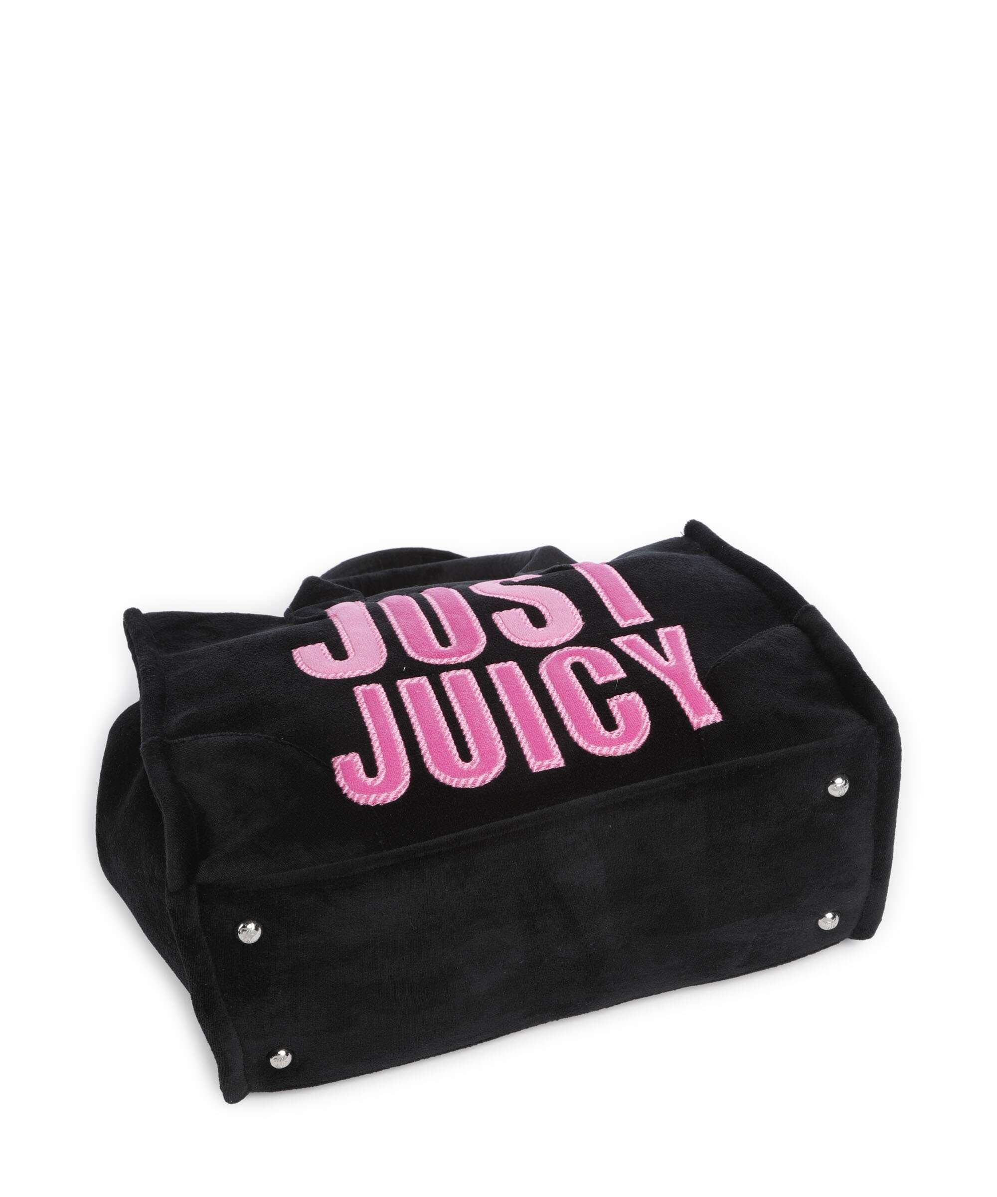 Juicy Couture Iris Patch Velvet M Handbag black