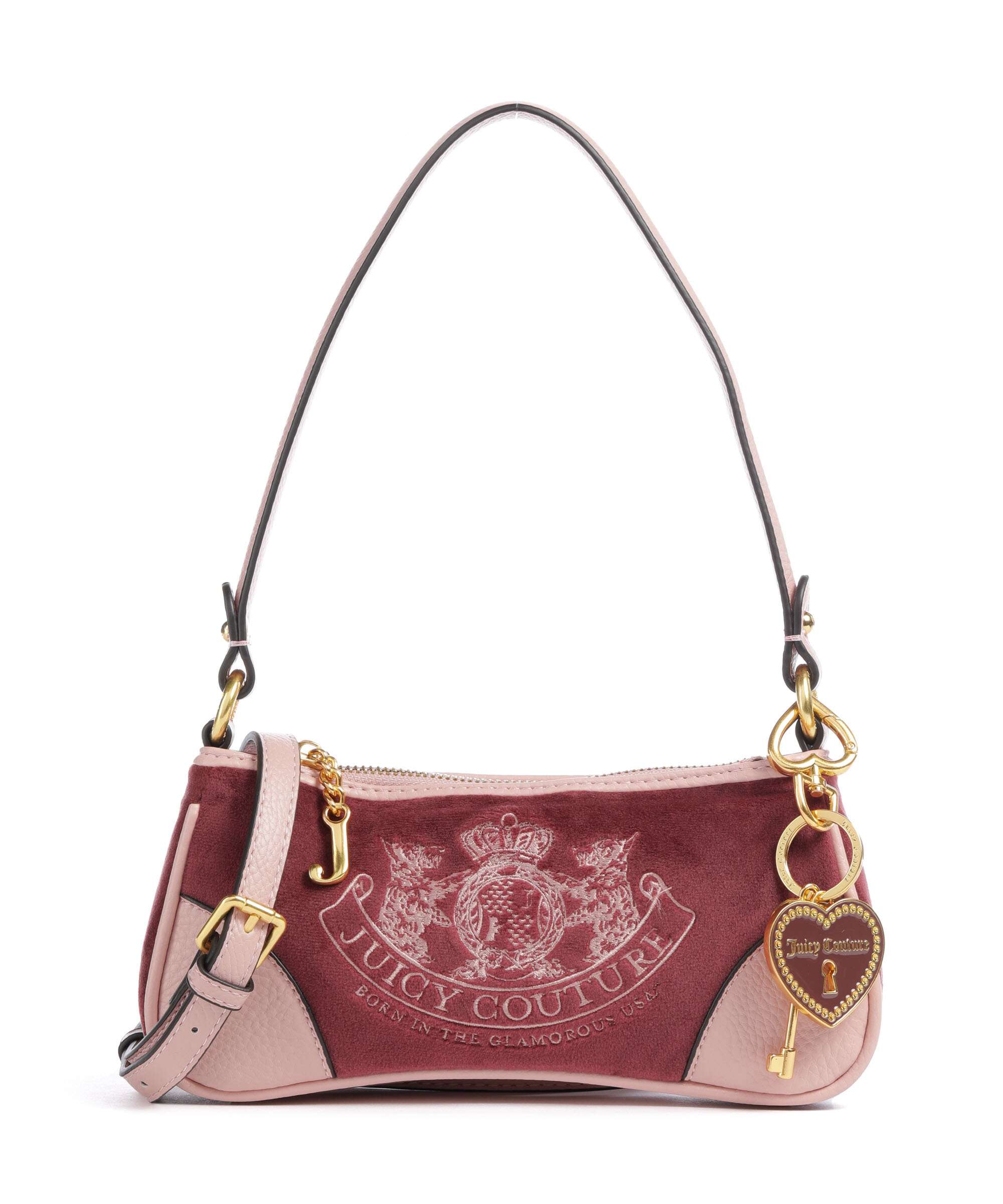 Juicy Couture バニティバッグ ベイビーピンク スウェード地