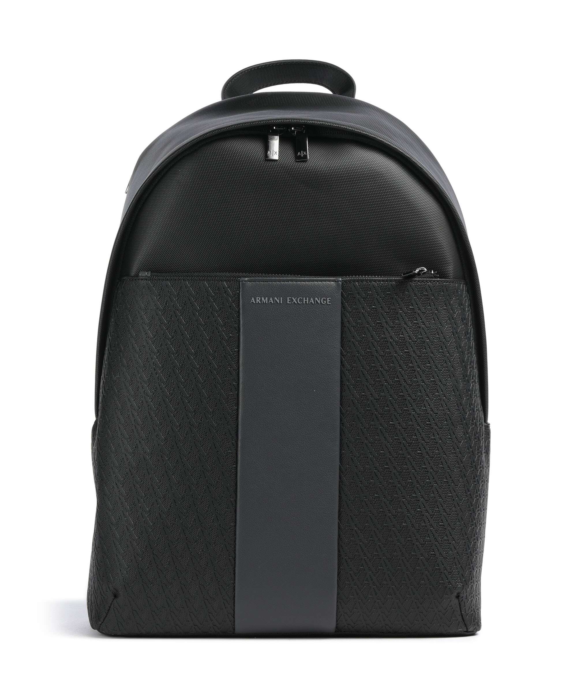 Armani Exchange William Backpack 14″ polyester black/forged iron