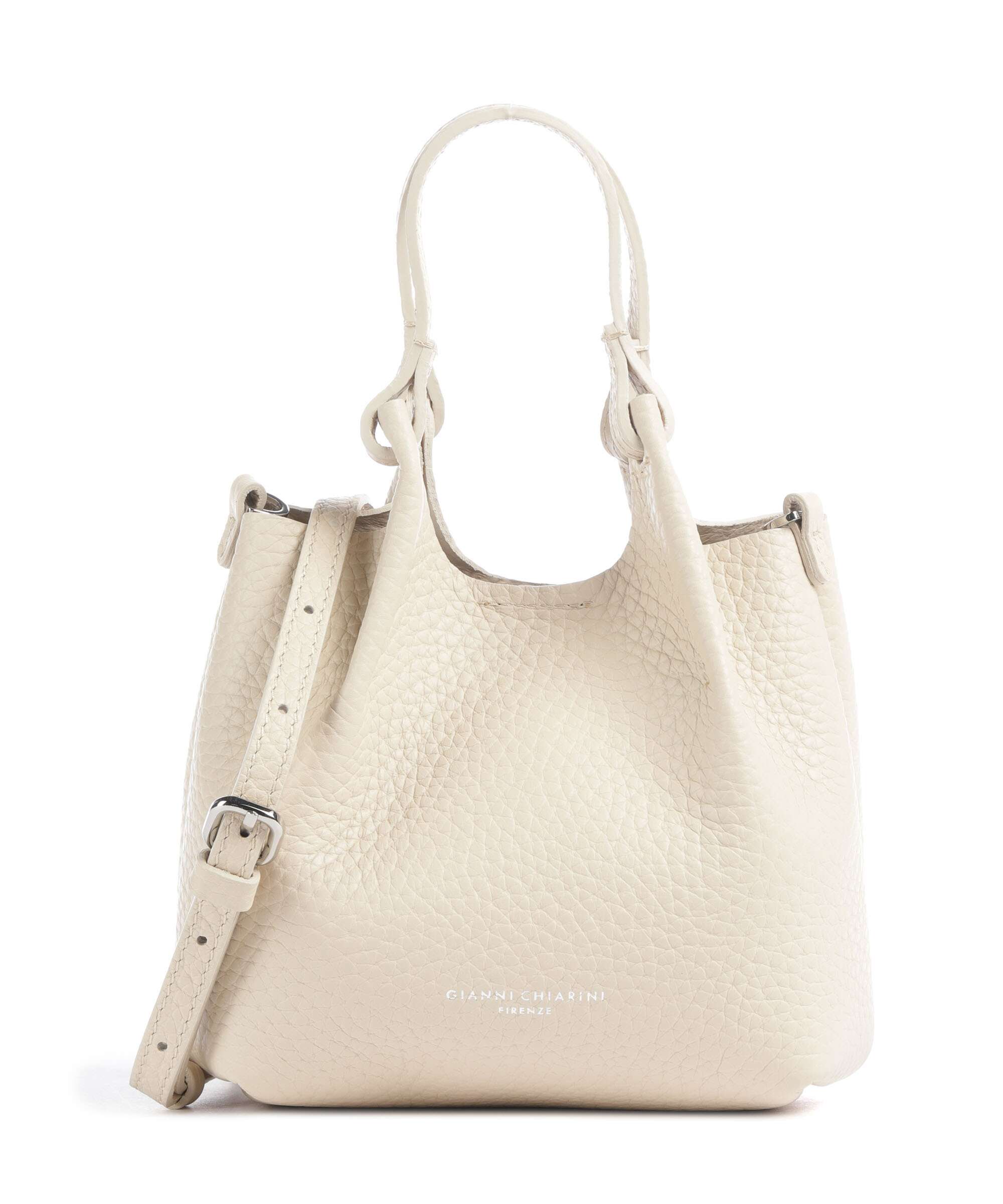 Gianni Chiarini Dua S Handbag grained cow leather alabaster - 9718