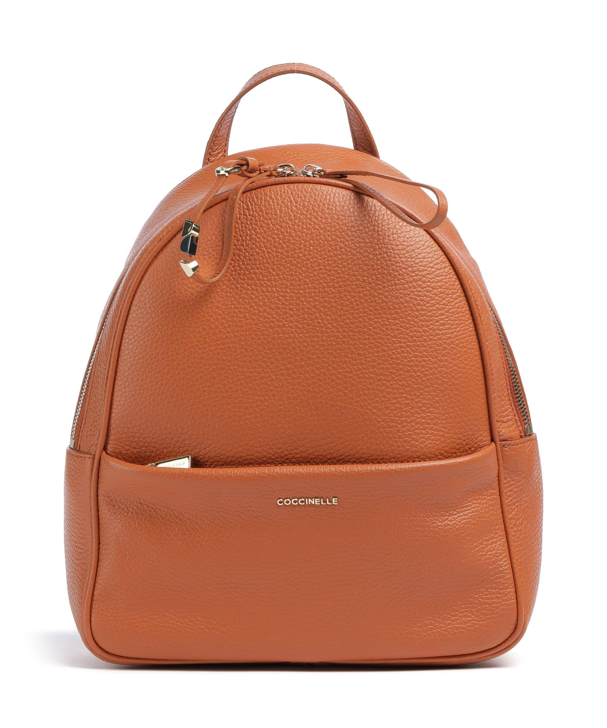 Coccinelle Nory Backpack grained leather crab