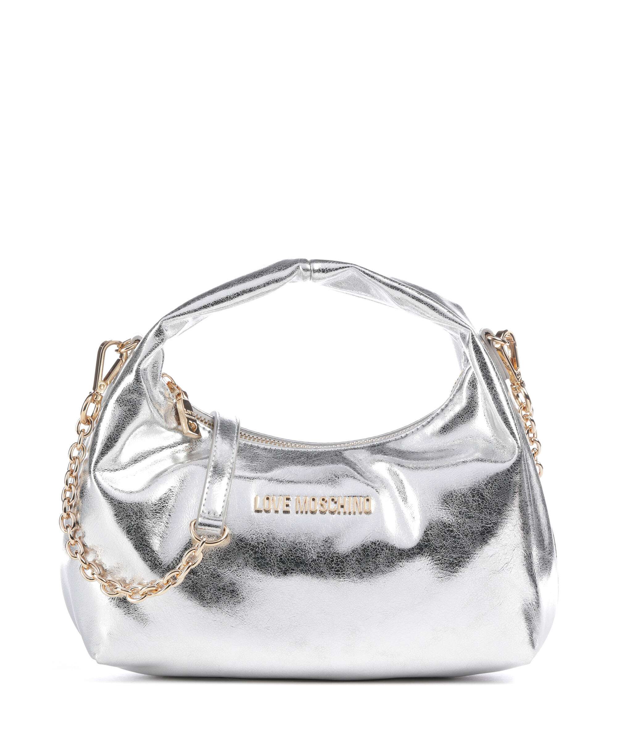 Love Moschino Smart Daily Handbag imitation leather silver