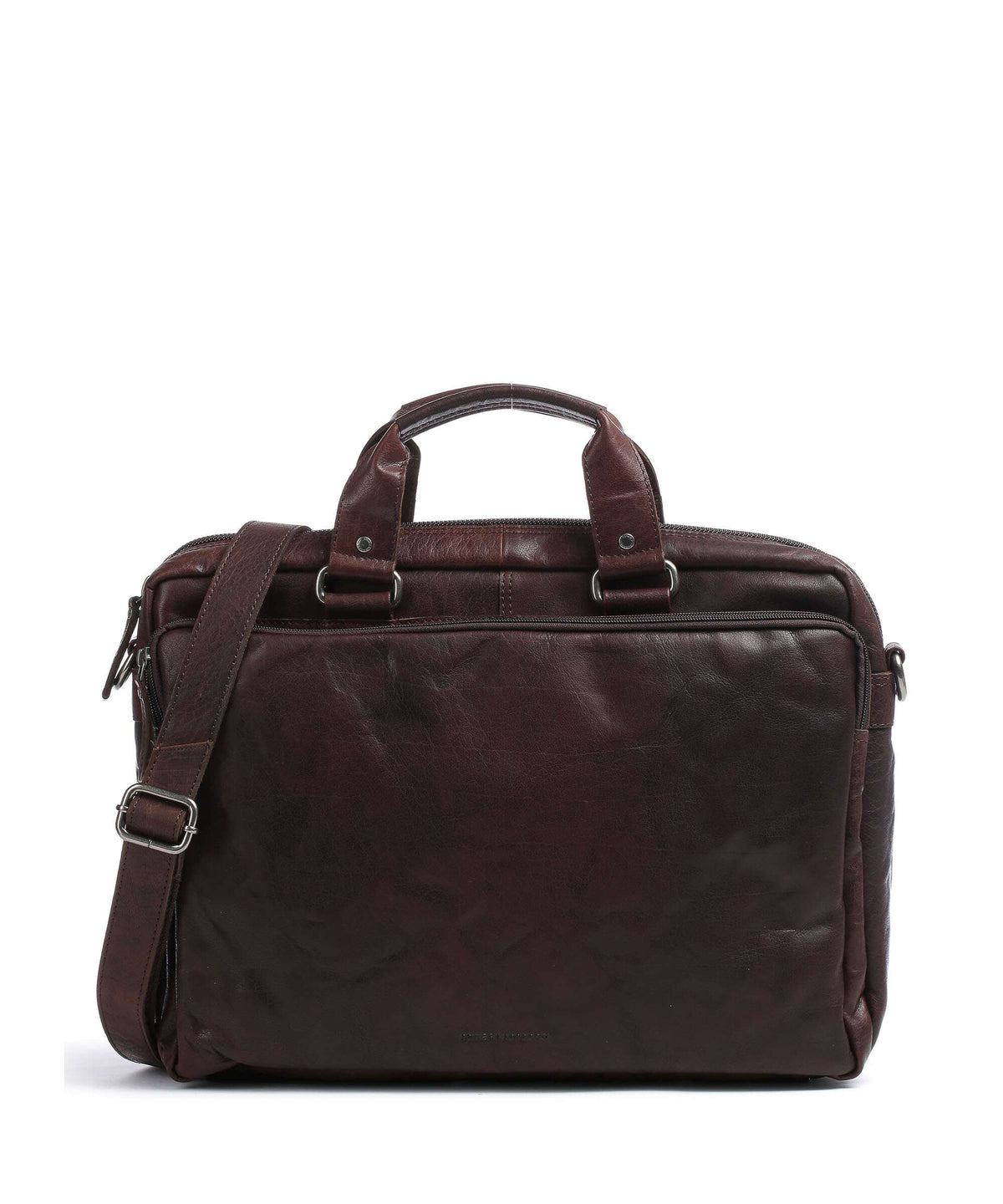 Spikes & Sparrow Bronco Briefcase dark brown