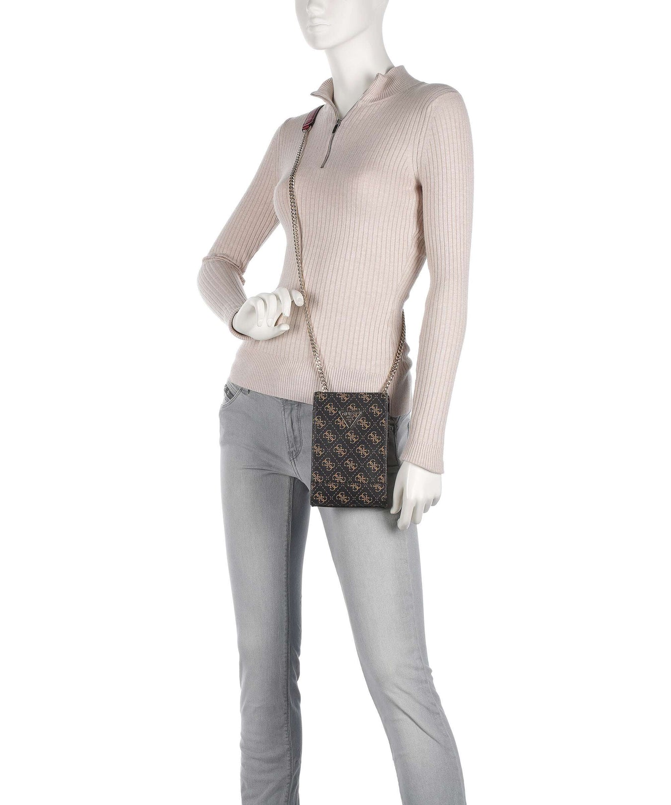 Guess Noelle Phone bag brown