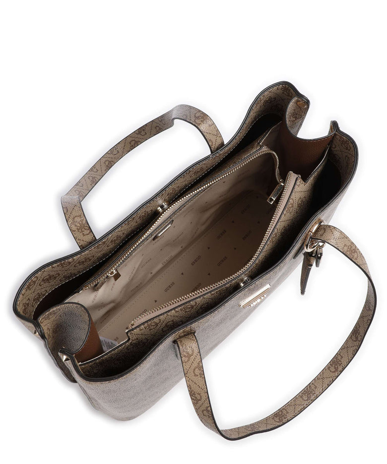 Guess Meridian Tote bag latte logo