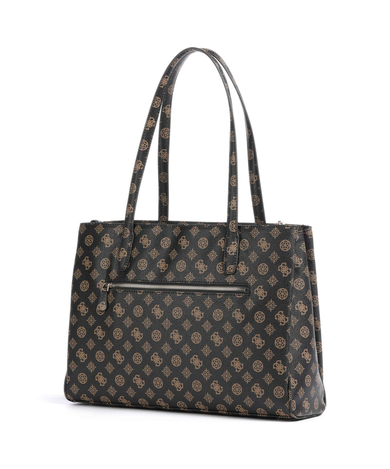 Guess Power Play Tote bag mocha logo
