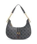 Guess Kuba Shoulder bag charcoal logo