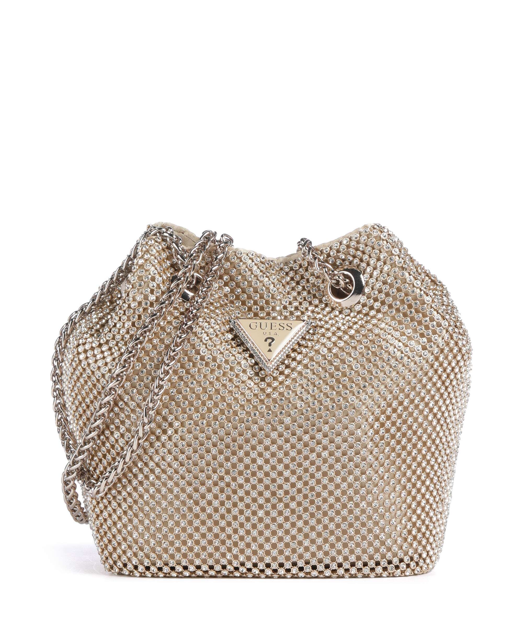 Guess Zalina Shoulder bag aluminum gold - HWRP9350750-GOL – WARDOW