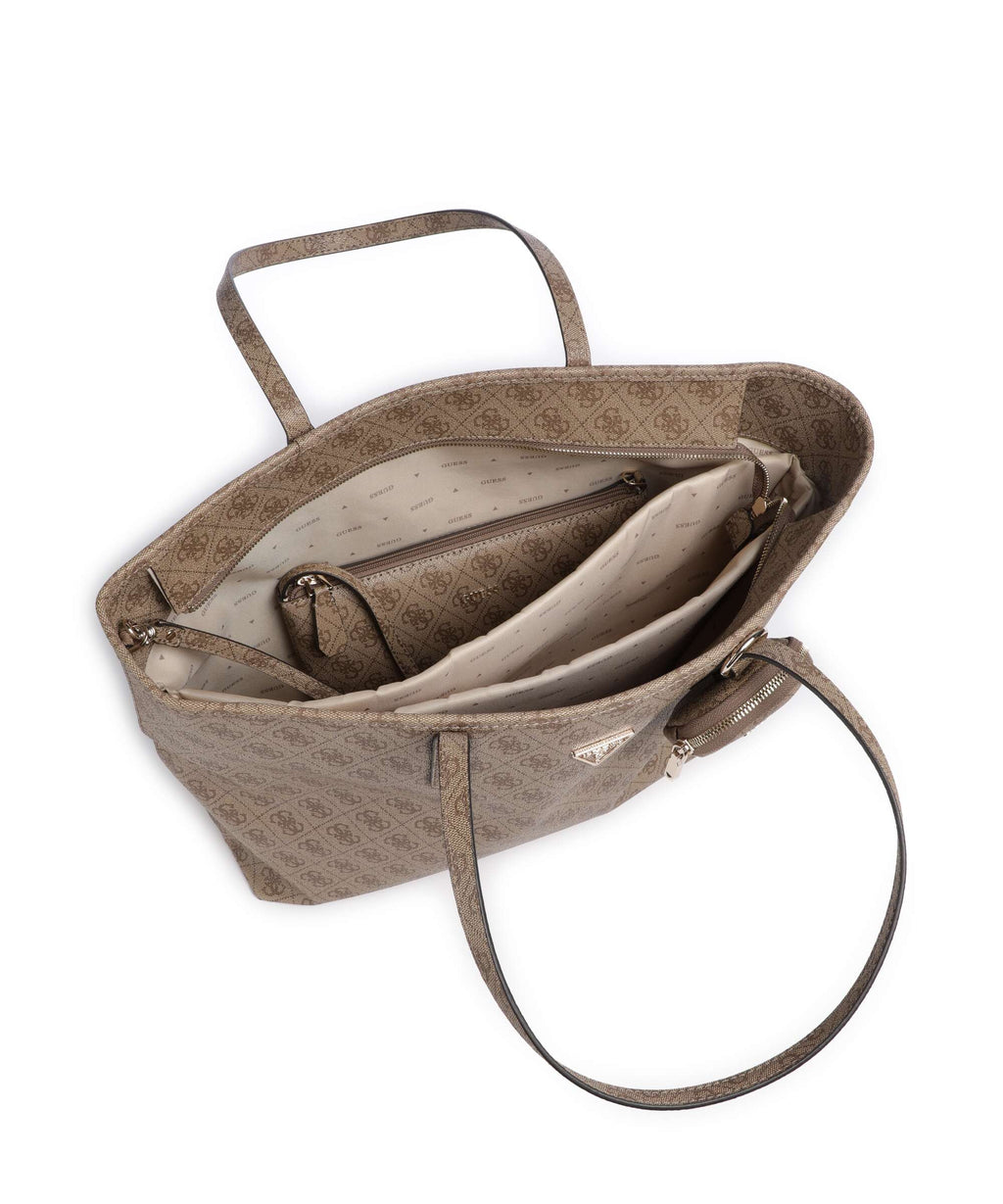 Guess Power Play Tote bag latte logo