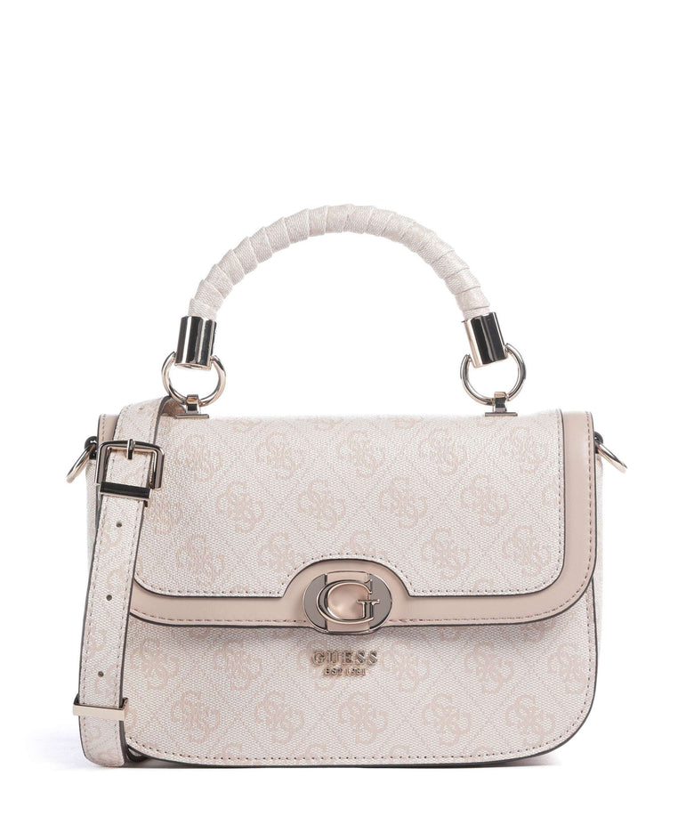 Guess Orlina 4G Logo Crossbody bag sand logo