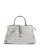 Guess Zamira Handbag dark taupe logo