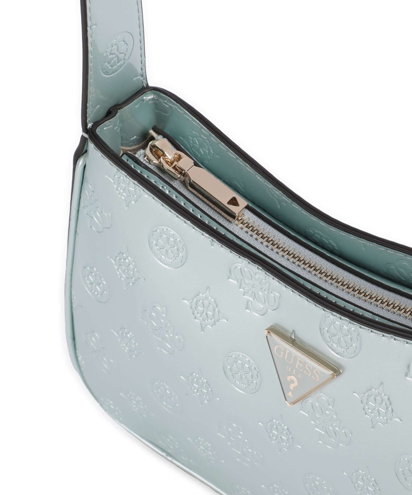 Guess Arnela Shoulder bag powder blue logo