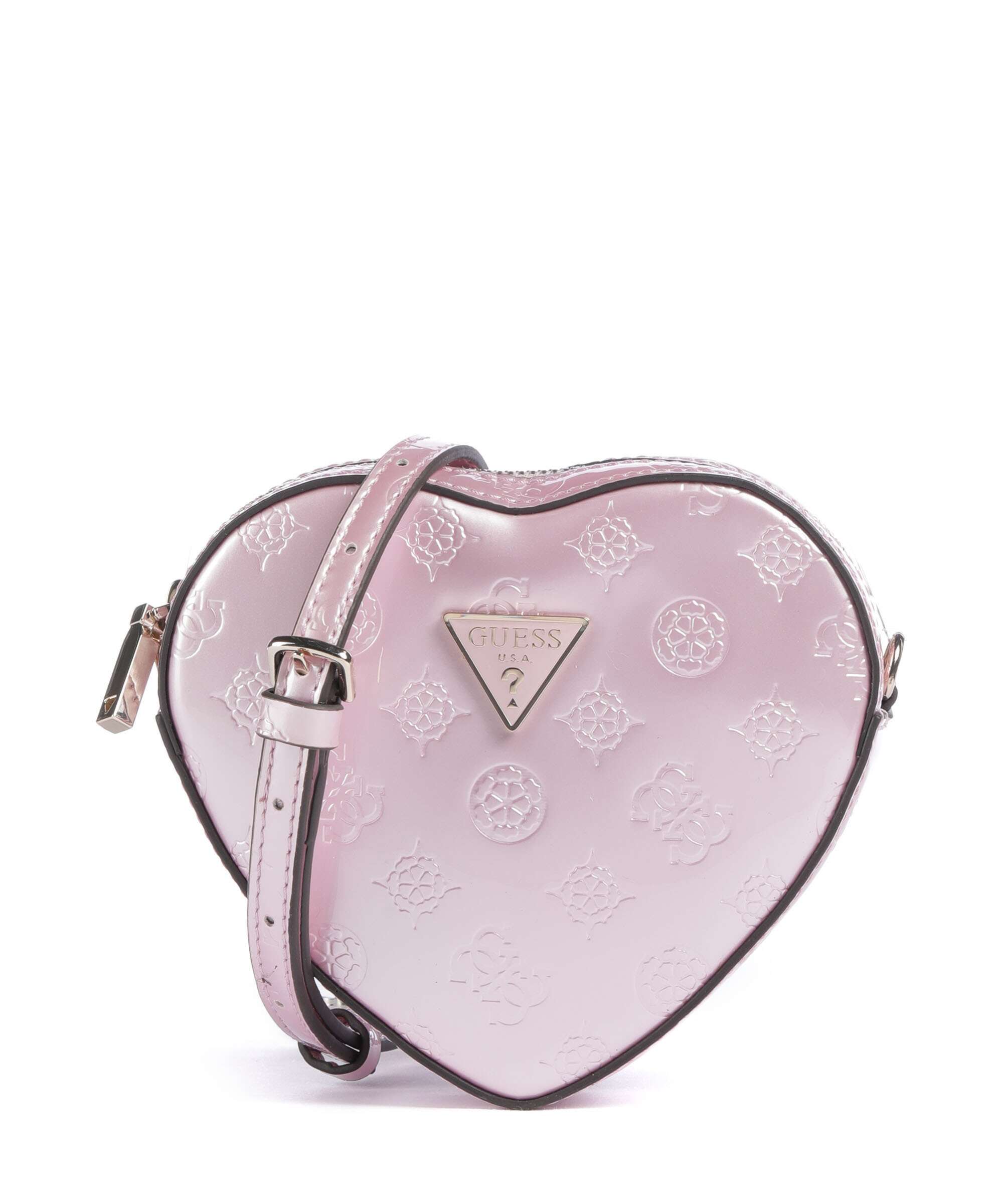 Guess Arnela Crossbody bag imitation leather orchid logo