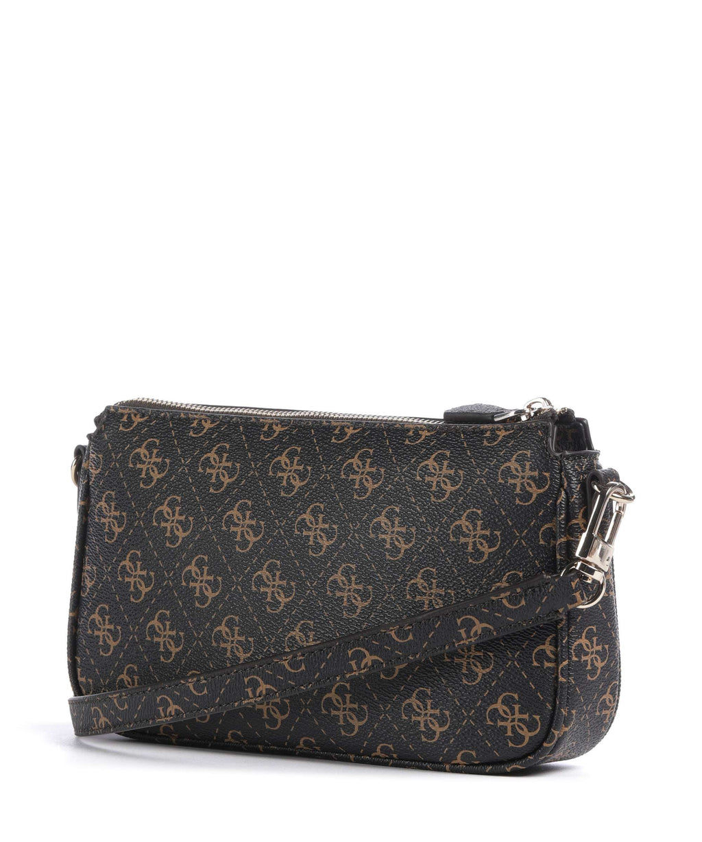 Guess Noelle Q Logo Shoulder bag brown logo