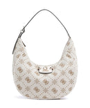Guess Neda 4G Peony Logo Hobo bag offwhite logo