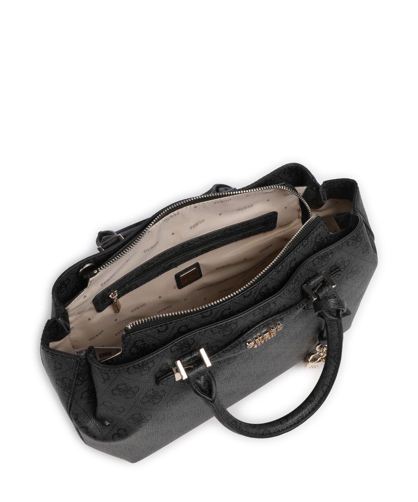 Guess Katya 4G Logo Handbag coal logo