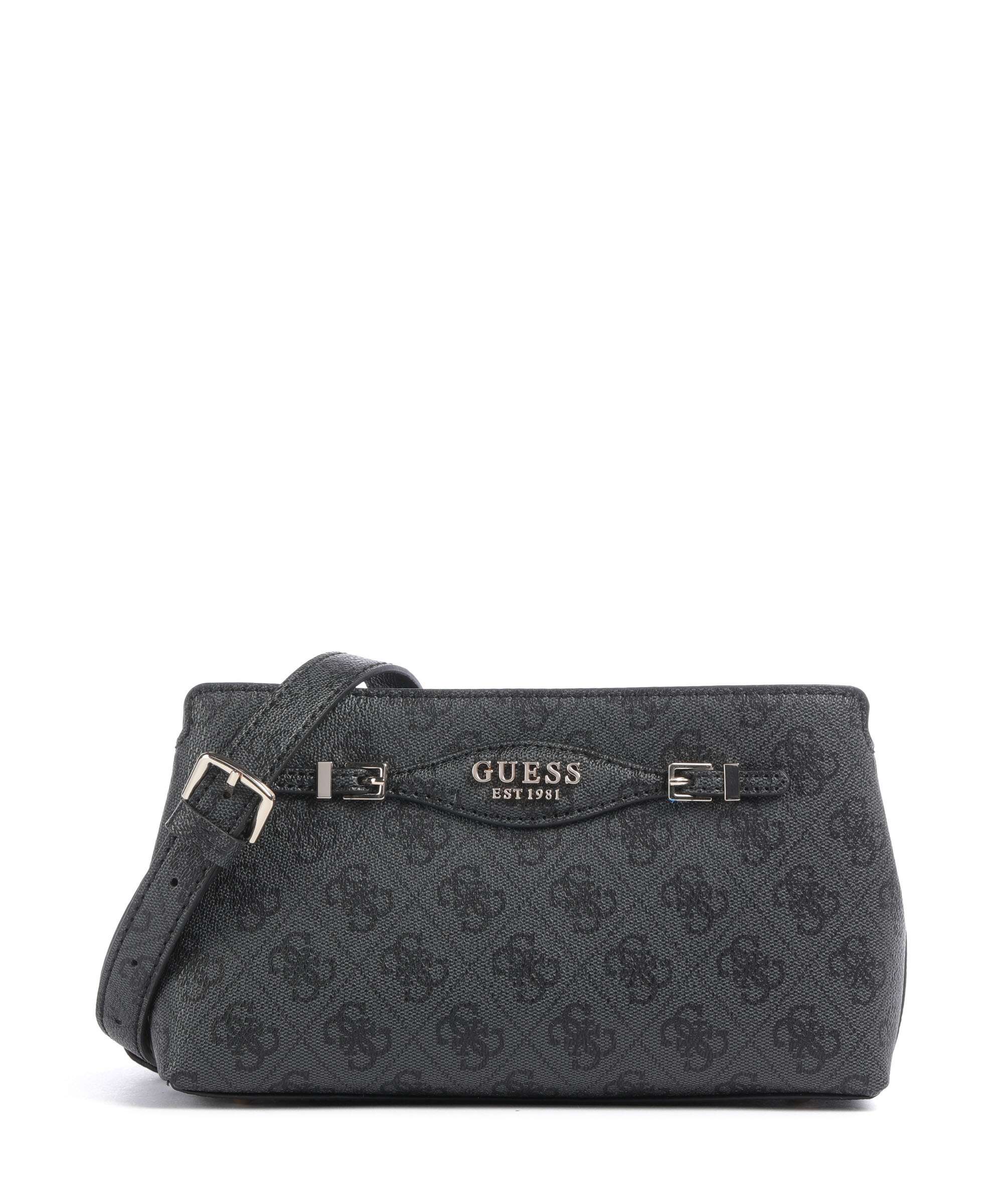 Guess Katya 4G Logo Crossbody bag imitation leather coal logo