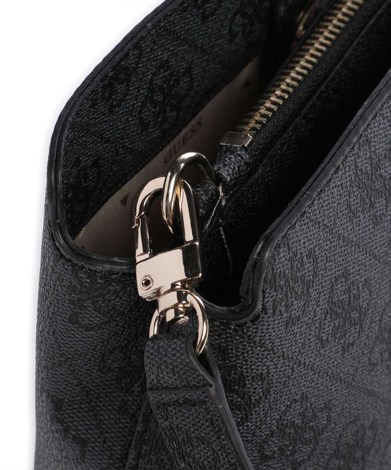 Guess Katya 4G Logo Crossbody bag coal logo