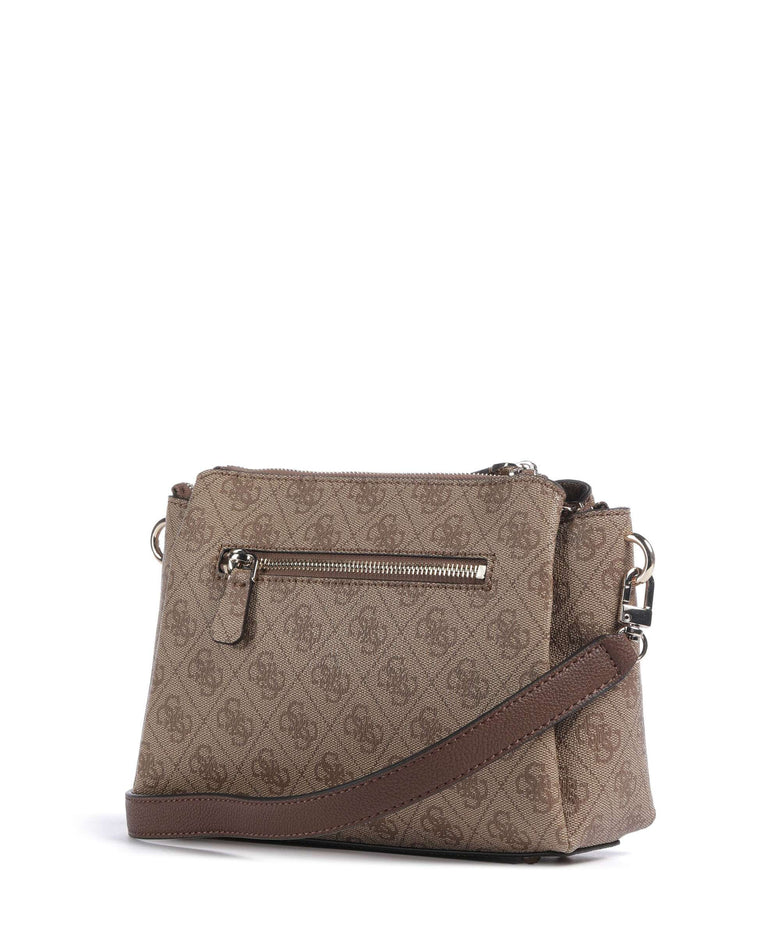 Guess Noelle Crossbody bag latte logo/brown