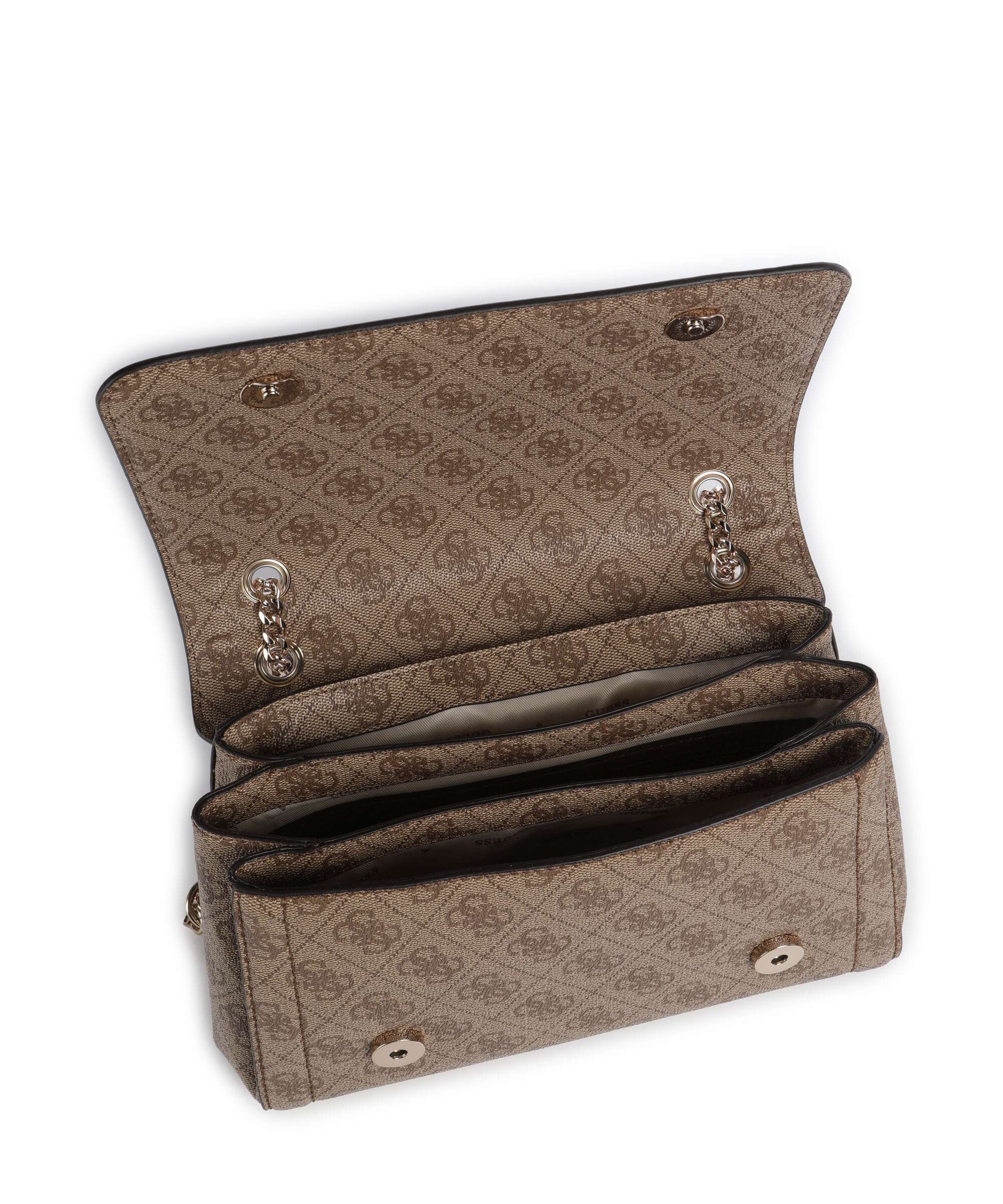 Guess Noelle Shoulder bag latte logo/brown